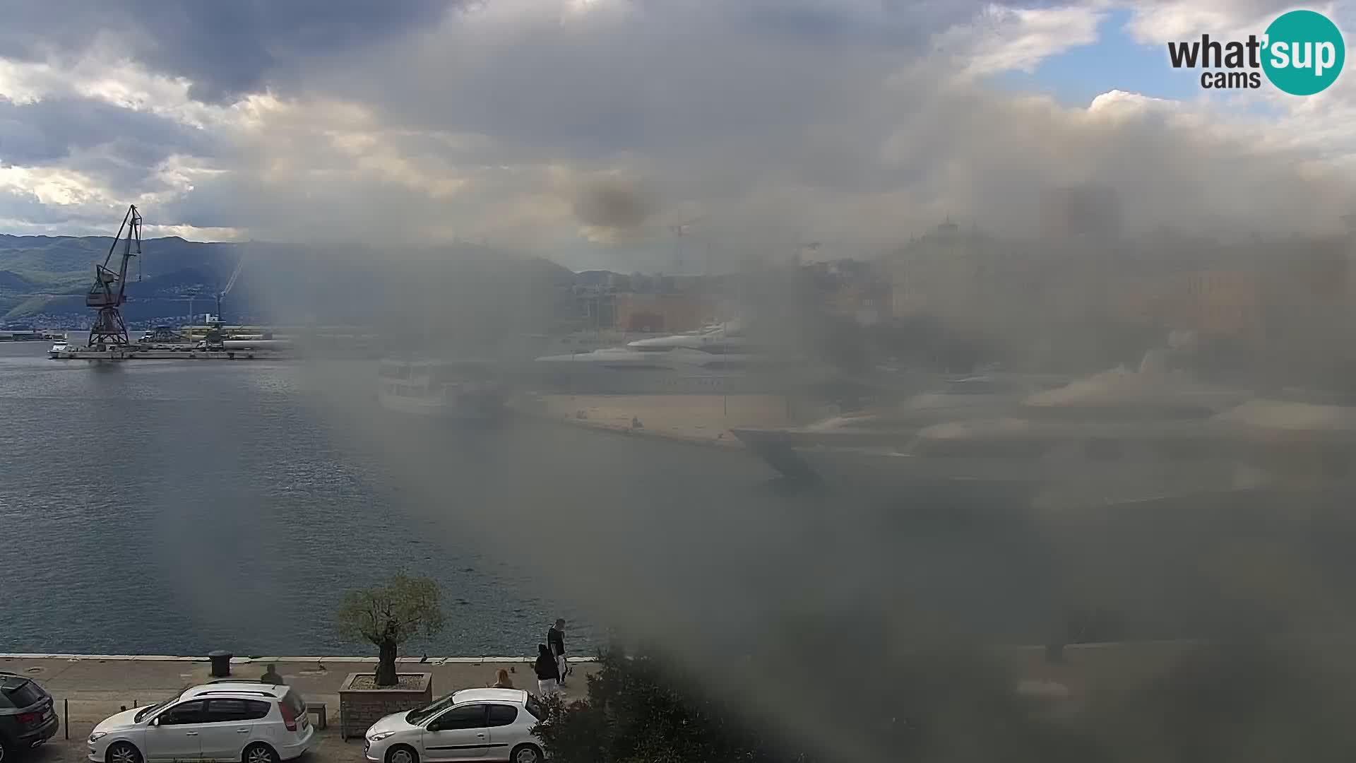 The Riva and Marina in Rijeka  – Live Webcam Croatia