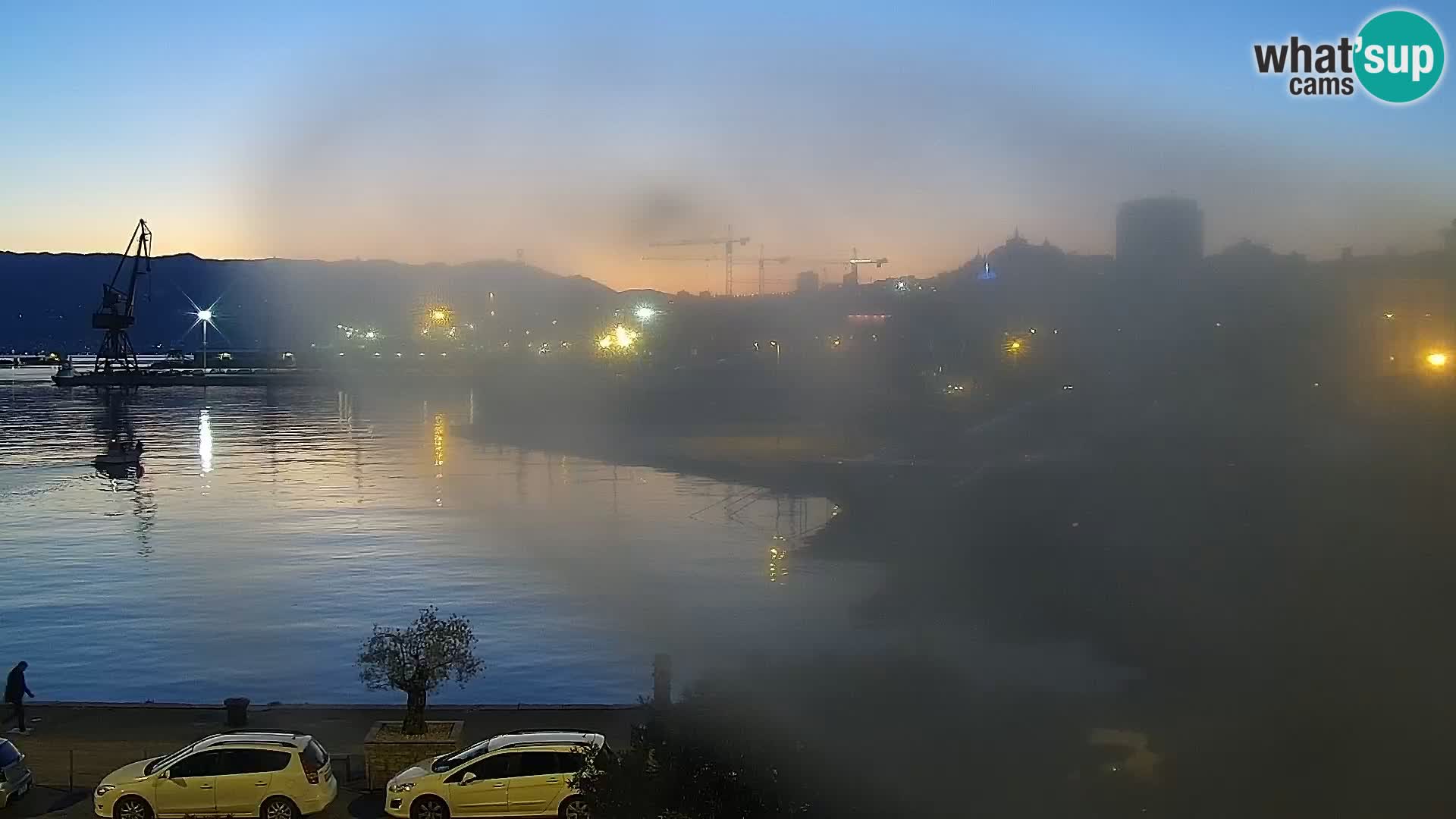 Die Riva und Marina in Rijeka – Live Webcam Kroatien