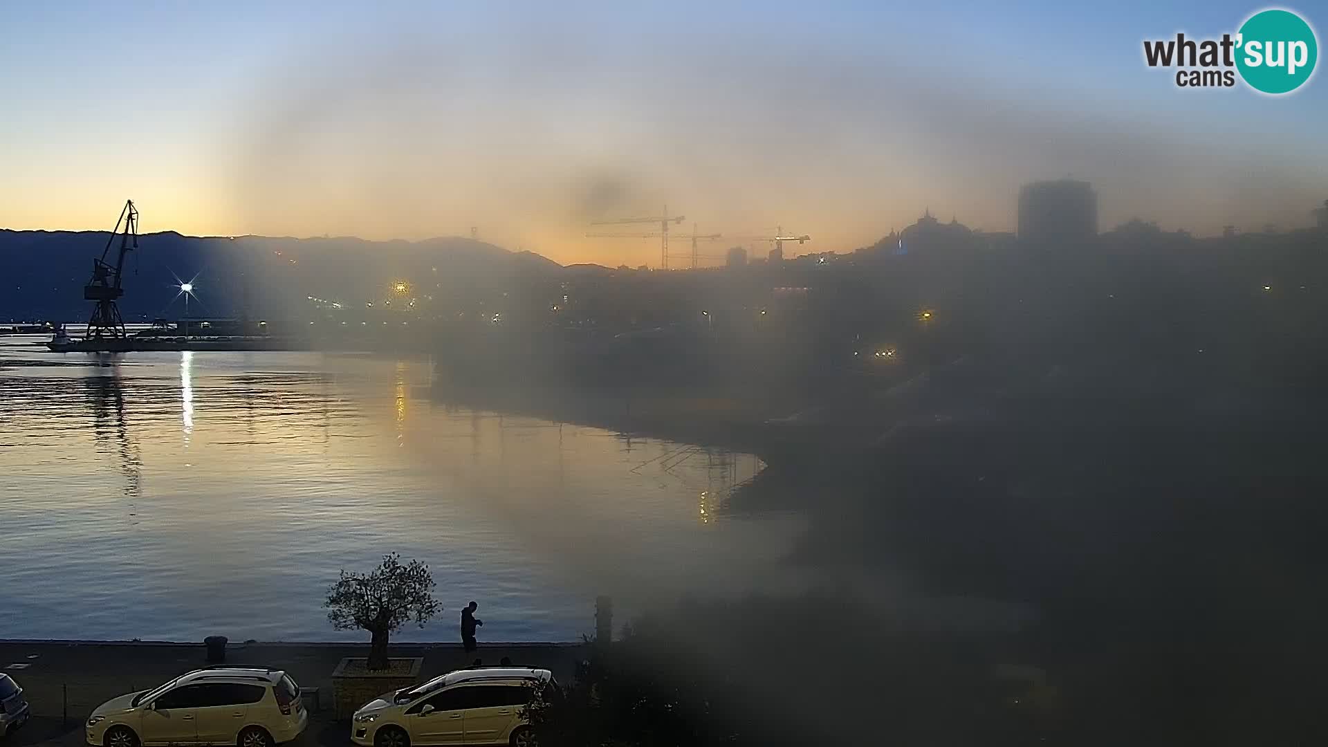 Die Riva und Marina in Rijeka – Live Webcam Kroatien
