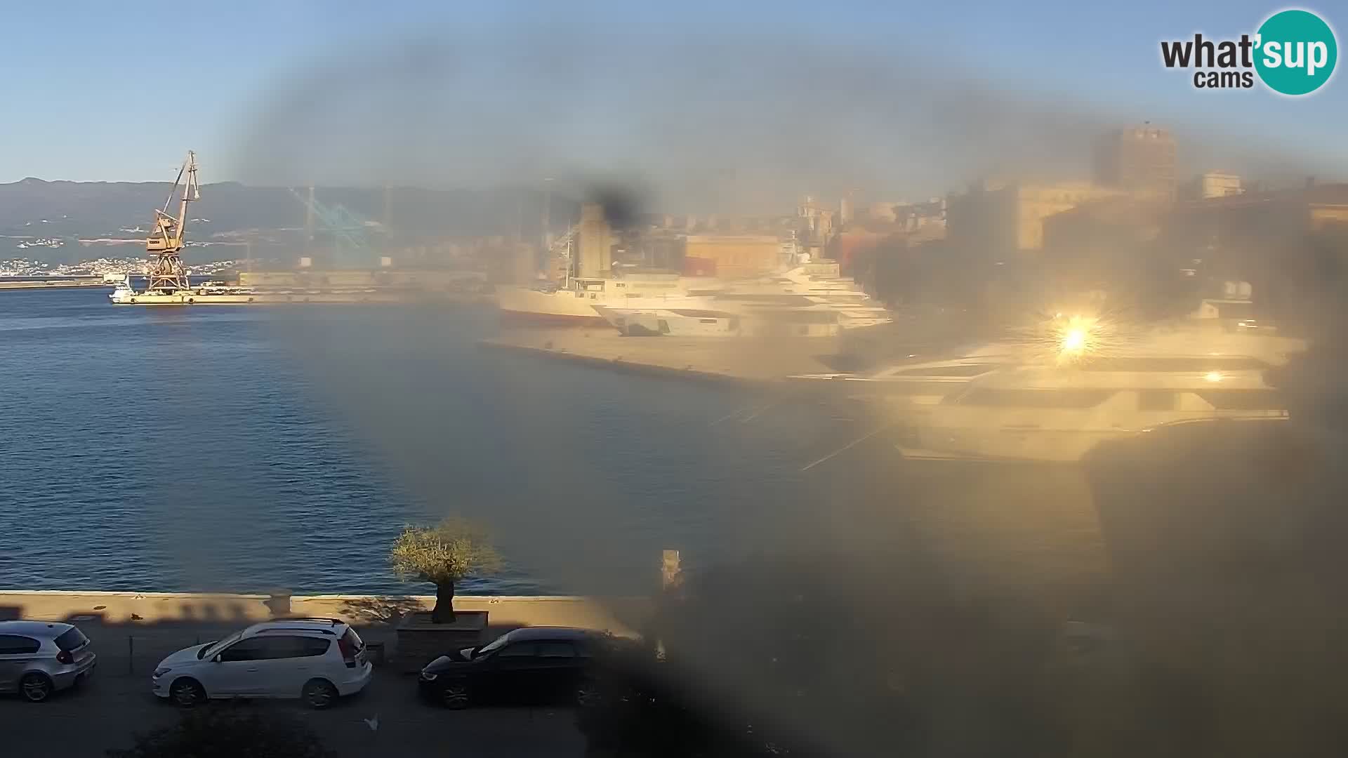 Riva in Marina v Reki – Spletna kamera v živo Hrvaška