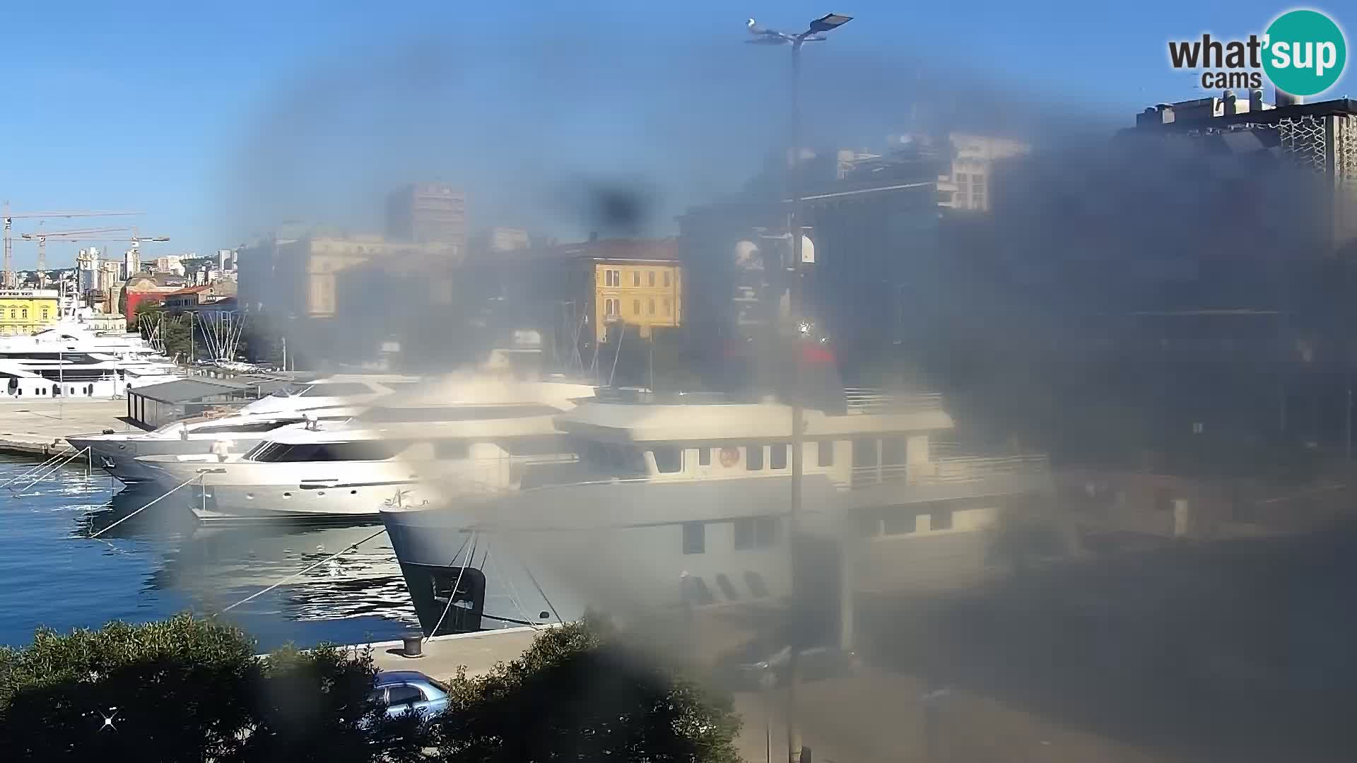 La Riva e la Marina a Rijeka (Fiume) – Live Webcam Croazia