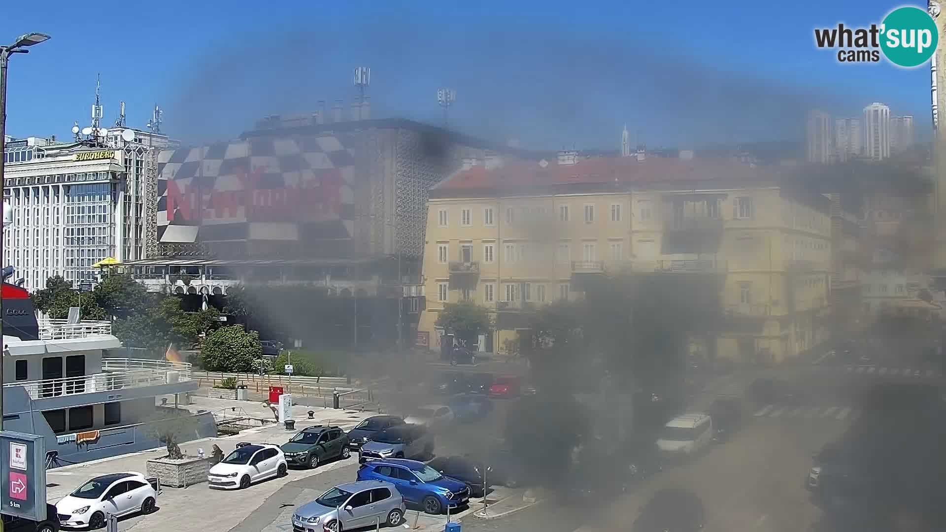 The Riva and Marina in Rijeka  – Live Webcam Croatia