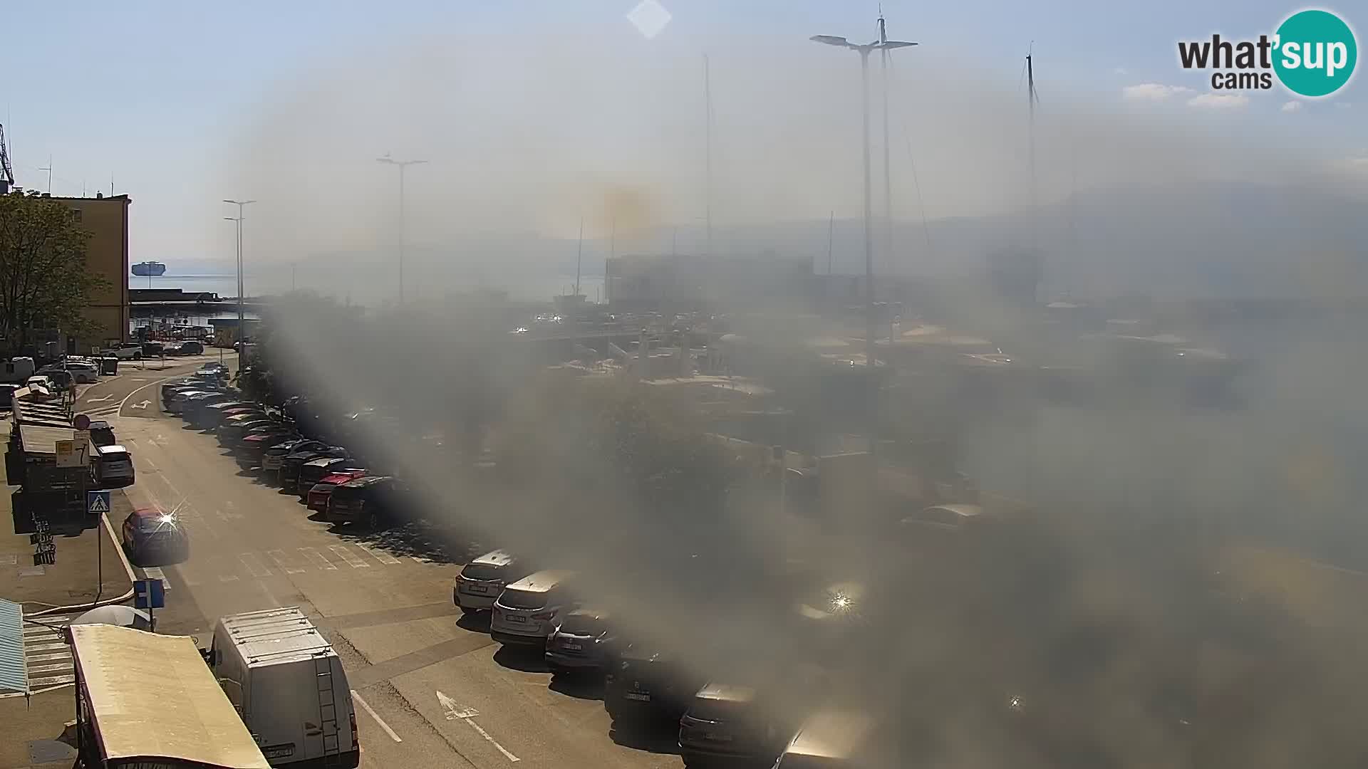 The Riva and Marina in Rijeka  – Live Webcam Croatia