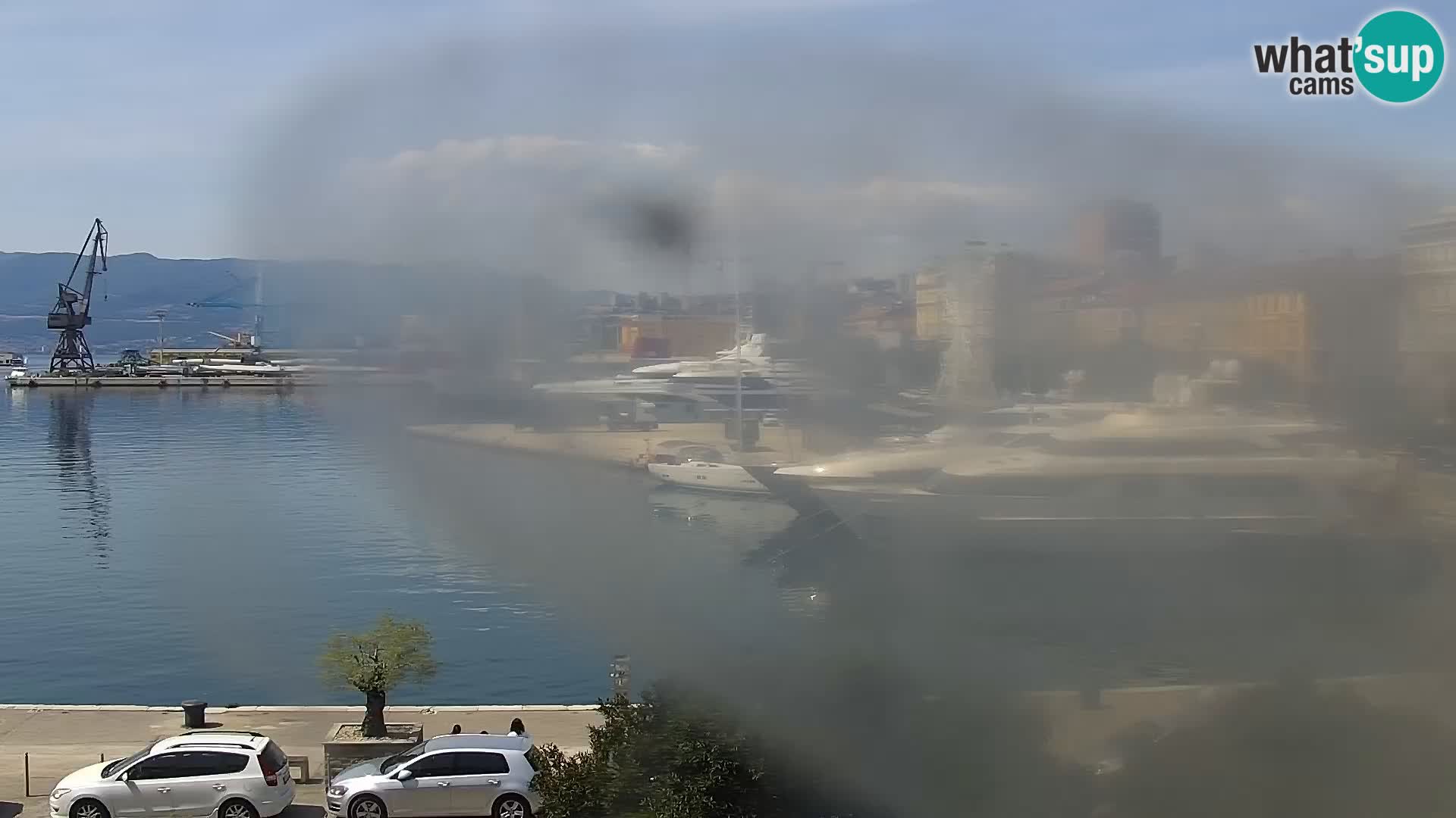 La Riva y Marina en Rijeka – Webcam en vivo Croacia