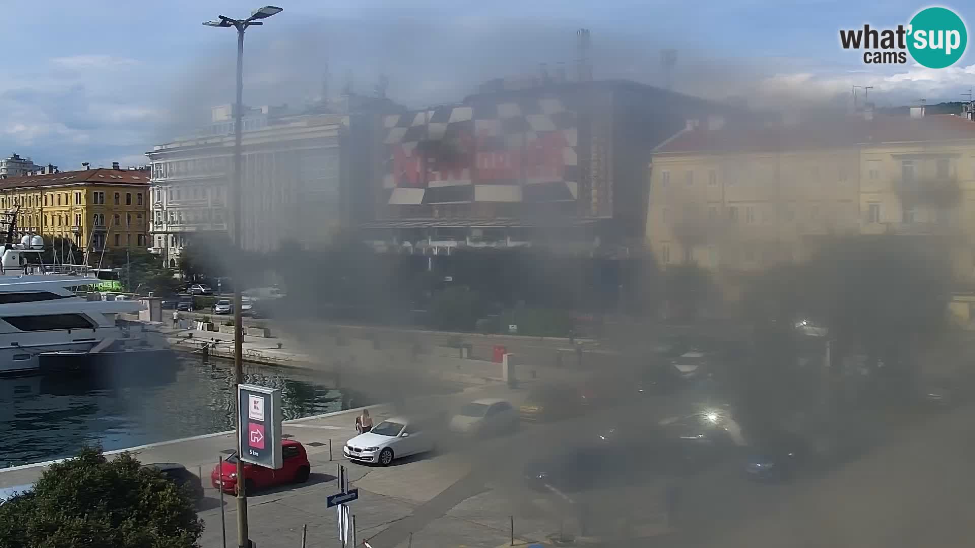 La Riva y Marina en Rijeka – Webcam en vivo Croacia