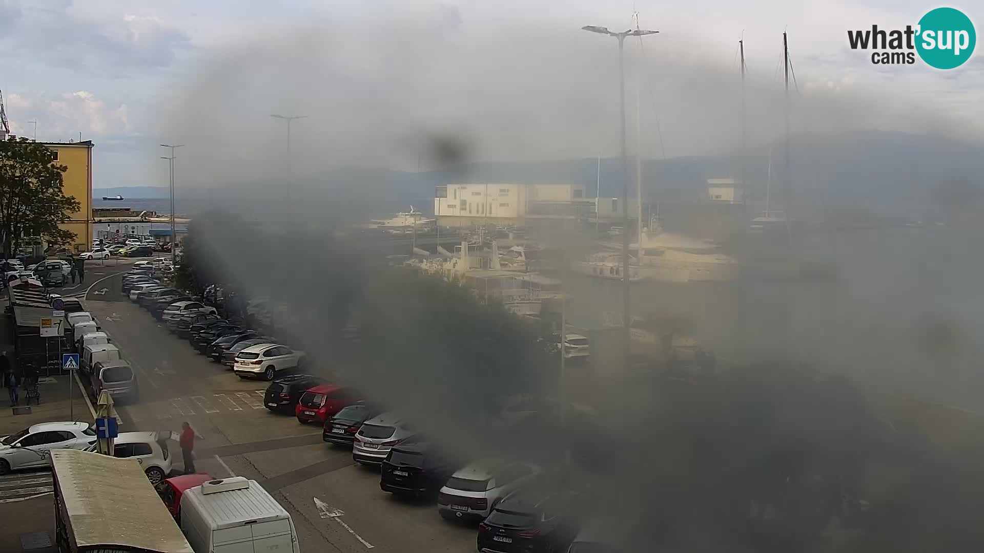 La Riva y Marina en Rijeka – Webcam en vivo Croacia