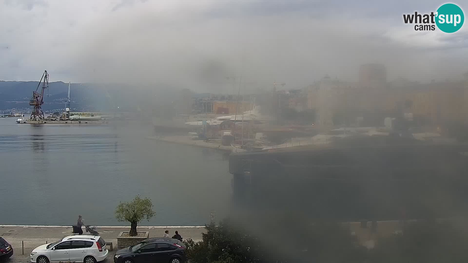 La Riva e la Marina a Rijeka (Fiume) – Live Webcam Croazia