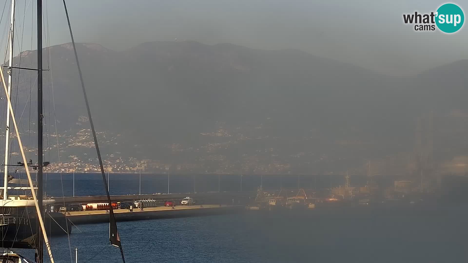 La Riva y Marina en Rijeka – Webcam en vivo Croacia