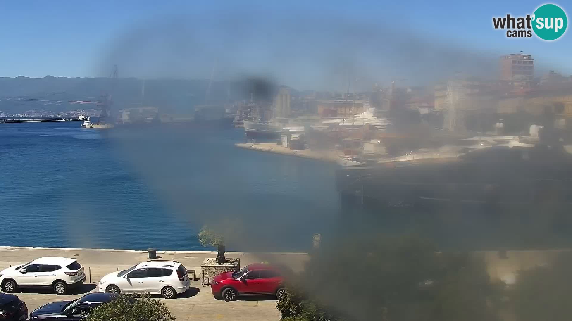 Riva in Marina v Reki – Spletna kamera v živo Hrvaška