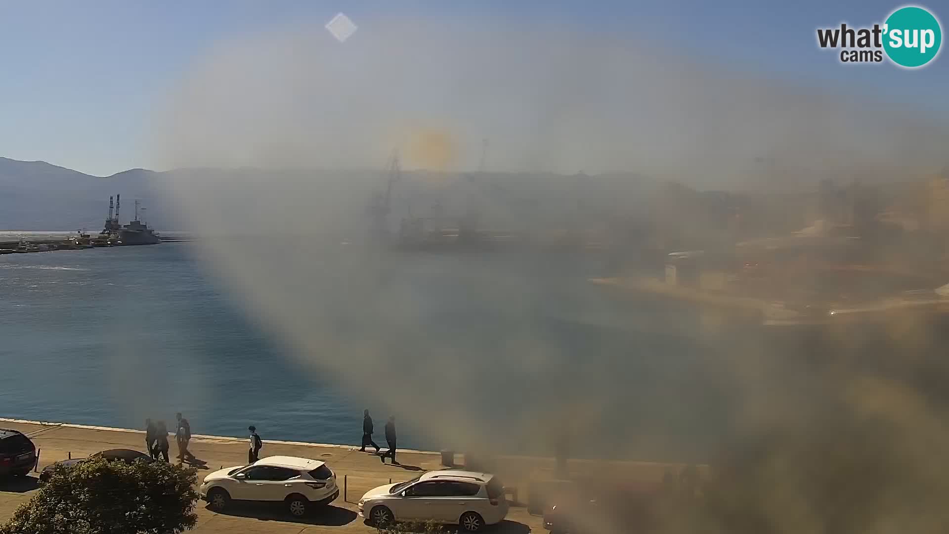 The Riva and Marina in Rijeka  – Live Webcam Croatia