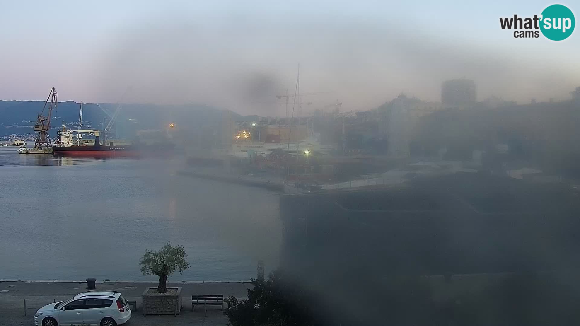 La Riva et Marina à Rijeka – Live Webcam Croatie