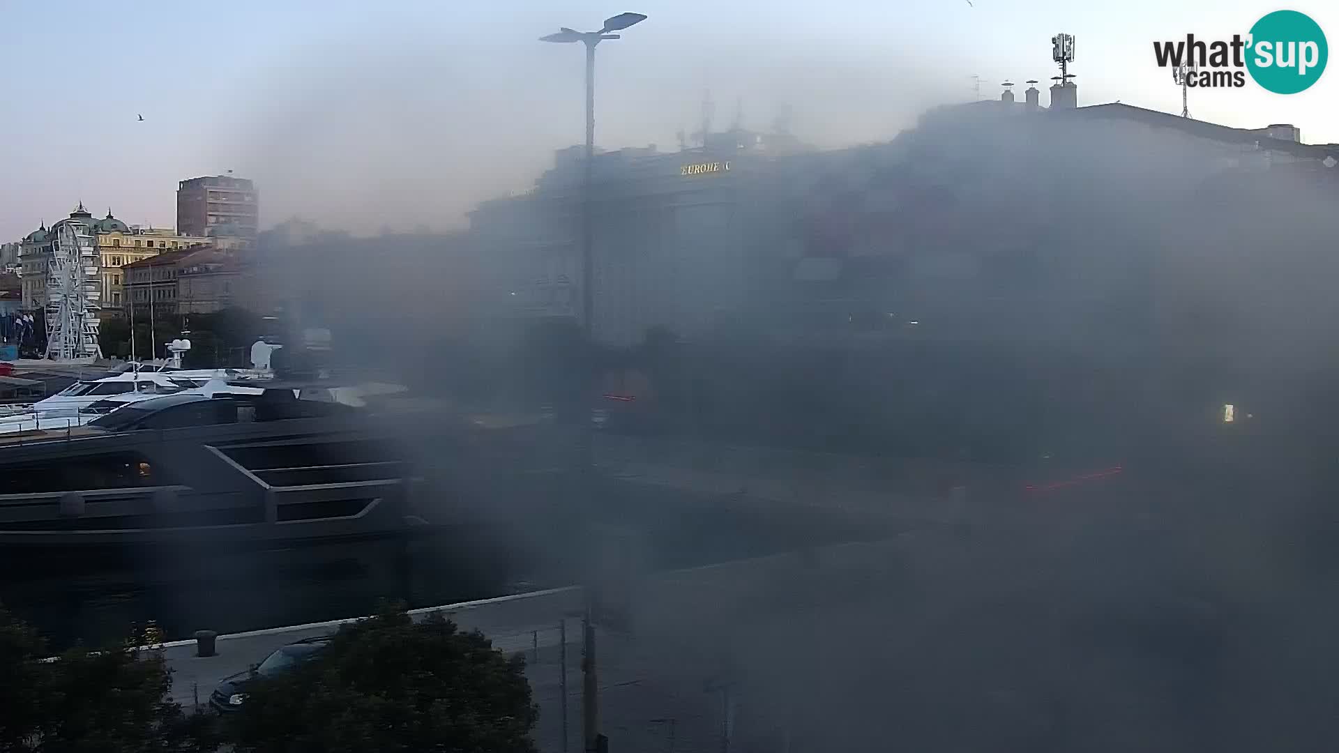 La Riva et Marina à Rijeka – Live Webcam Croatie