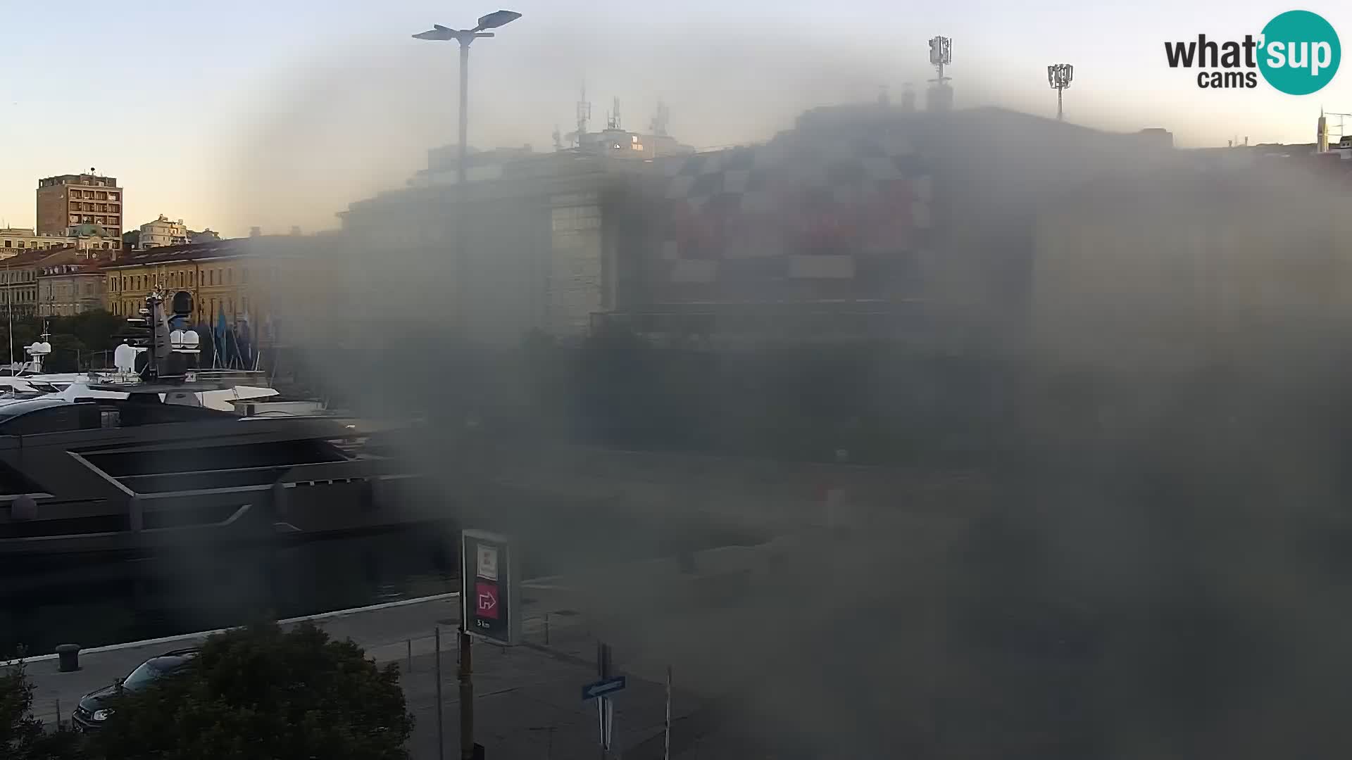 Die Riva und Marina in Rijeka – Live Webcam Kroatien