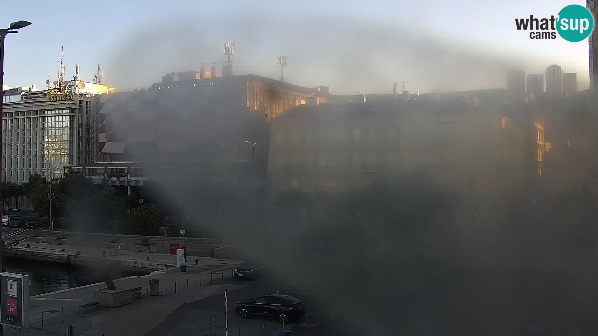 La Riva y Marina en Rijeka – Webcam en vivo Croacia