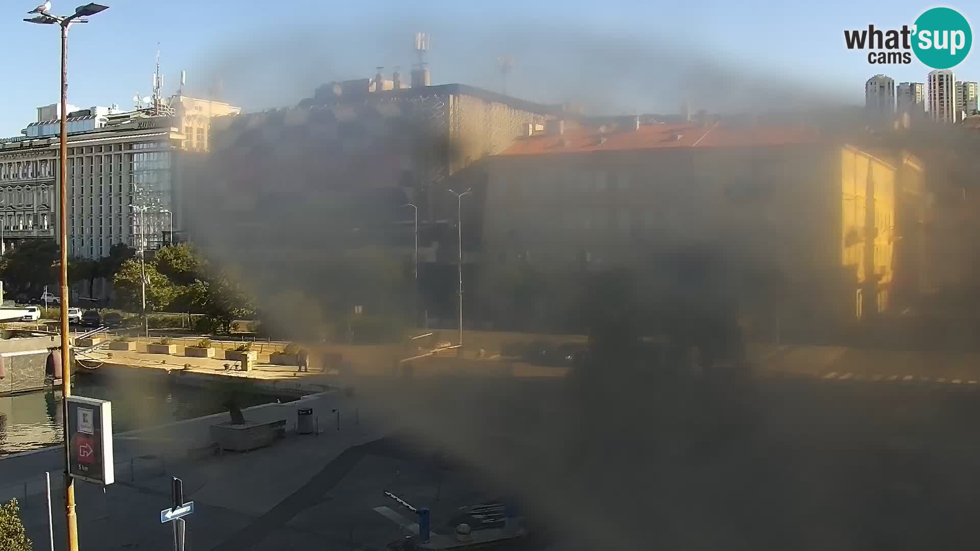 La Riva y Marina en Rijeka – Webcam en vivo Croacia