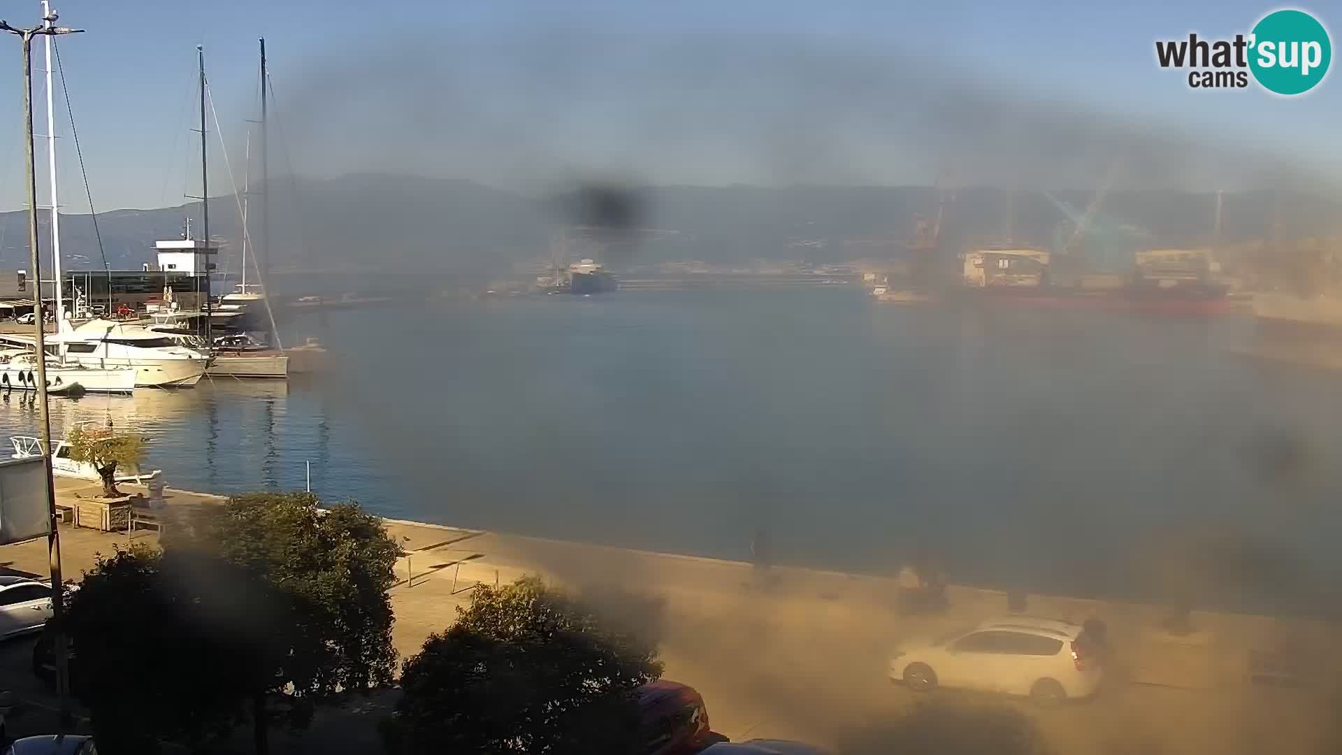 The Riva and Marina in Rijeka  – Live Webcam Croatia