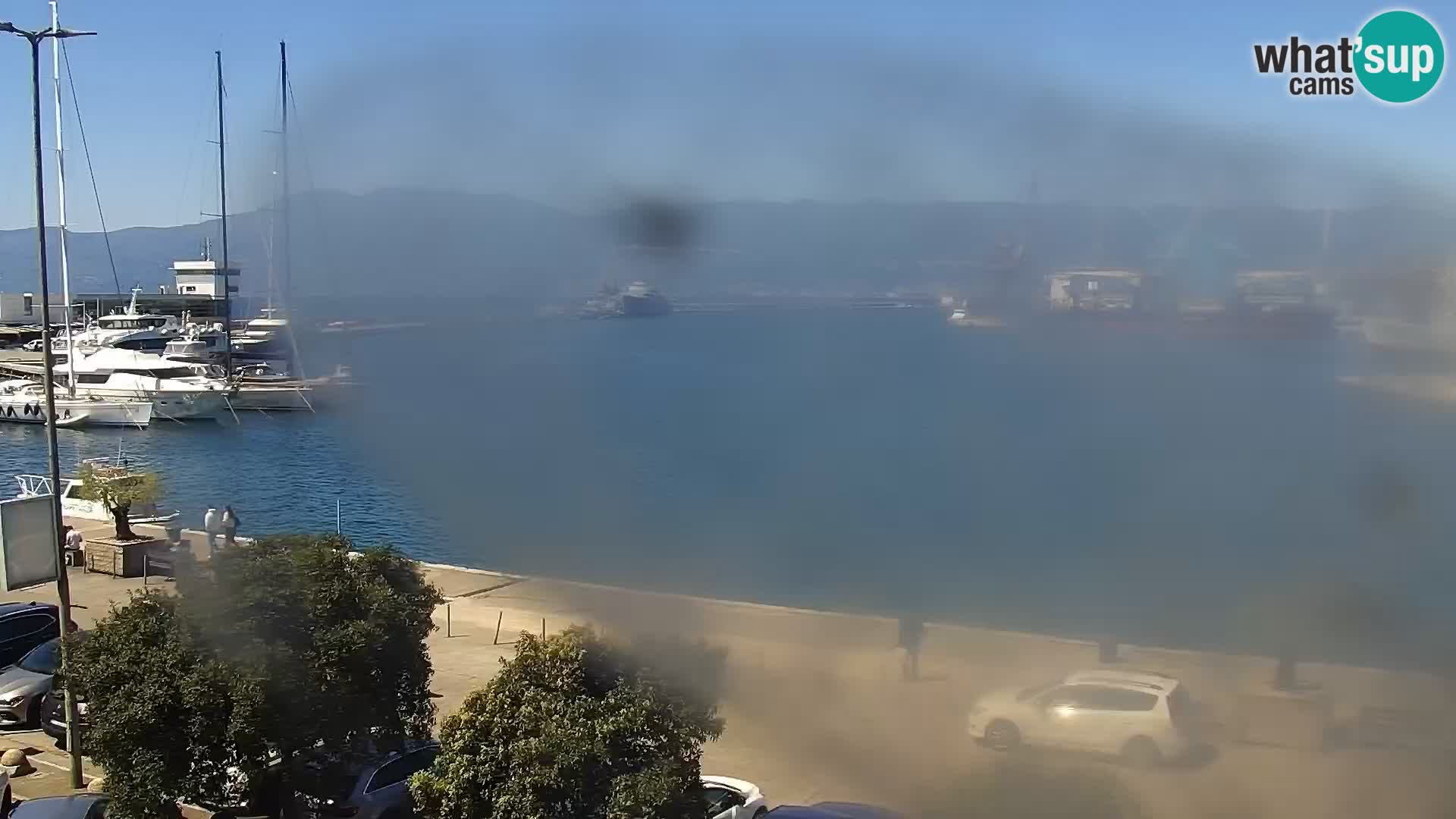 The Riva and Marina in Rijeka  – Live Webcam Croatia