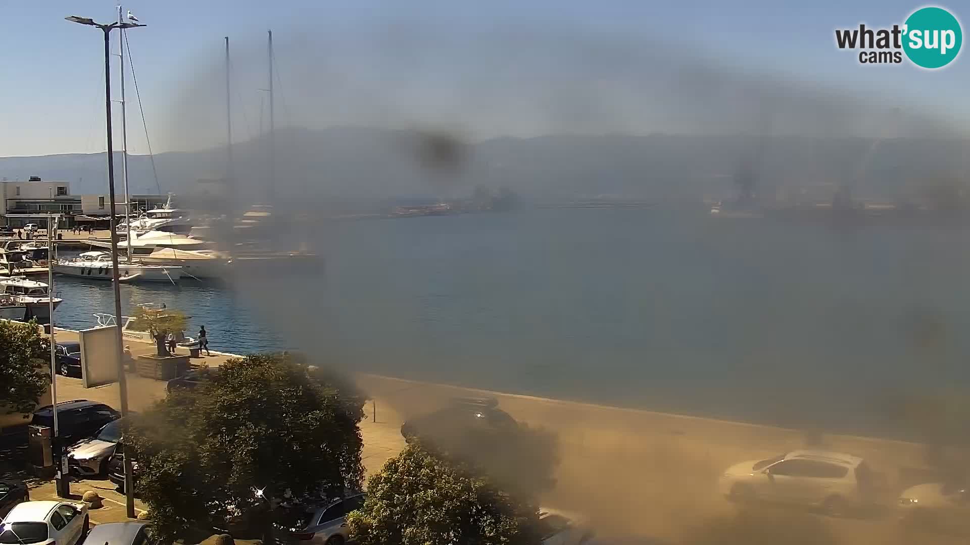 The Riva and Marina in Rijeka  – Live Webcam Croatia