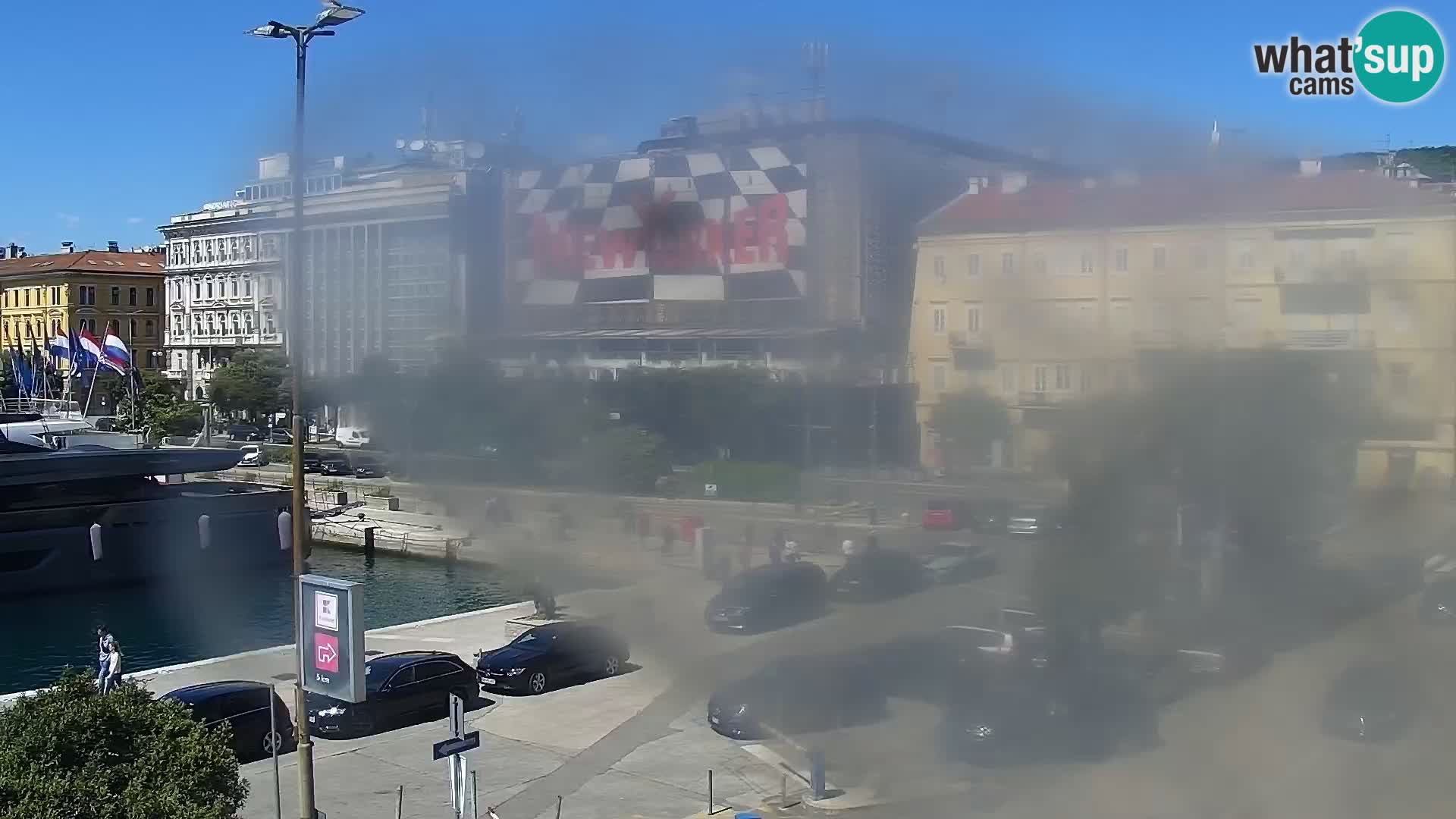 La Riva e la Marina a Rijeka (Fiume) – Live Webcam Croazia
