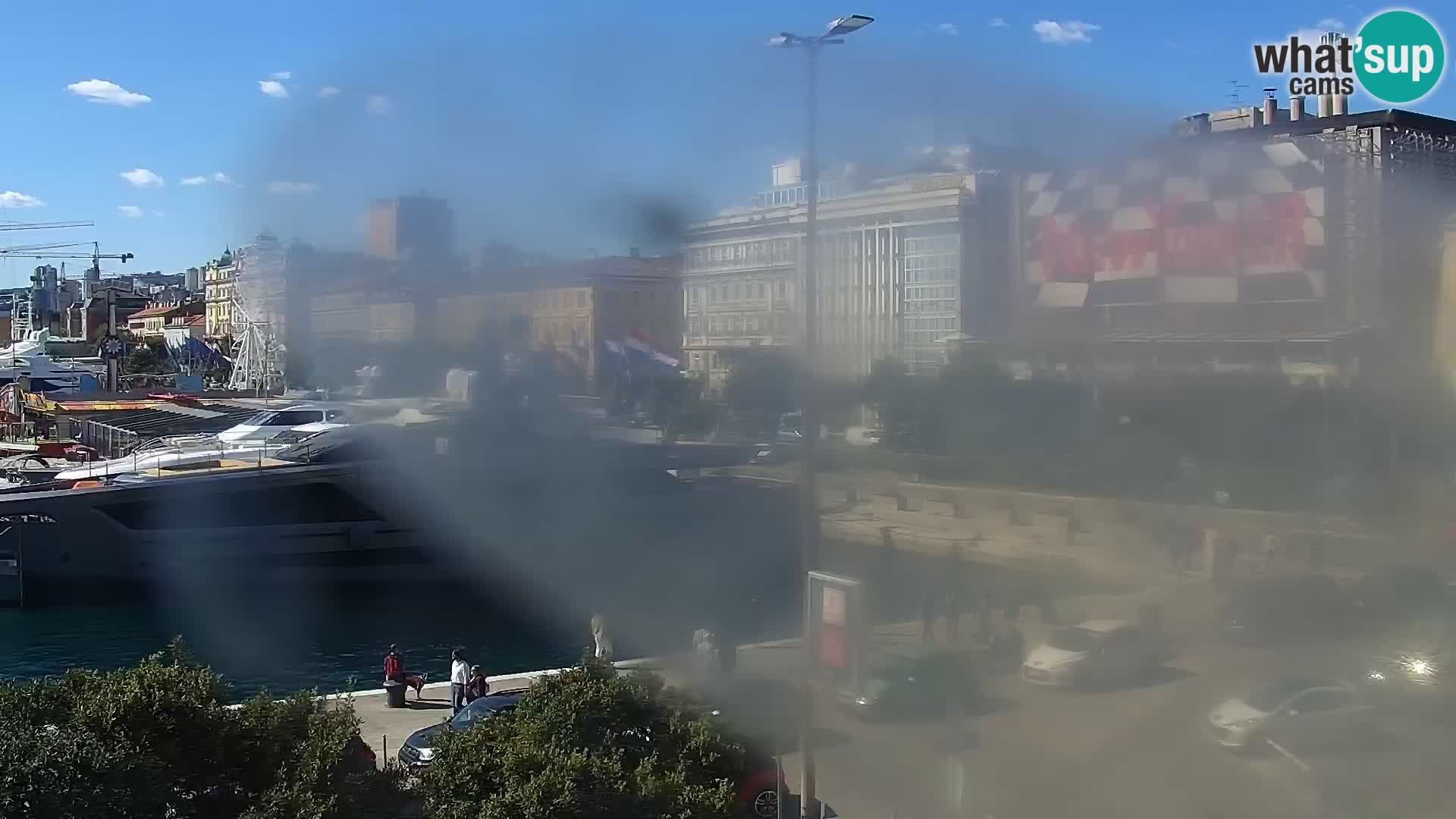 Die Riva und Marina in Rijeka – Live Webcam Kroatien