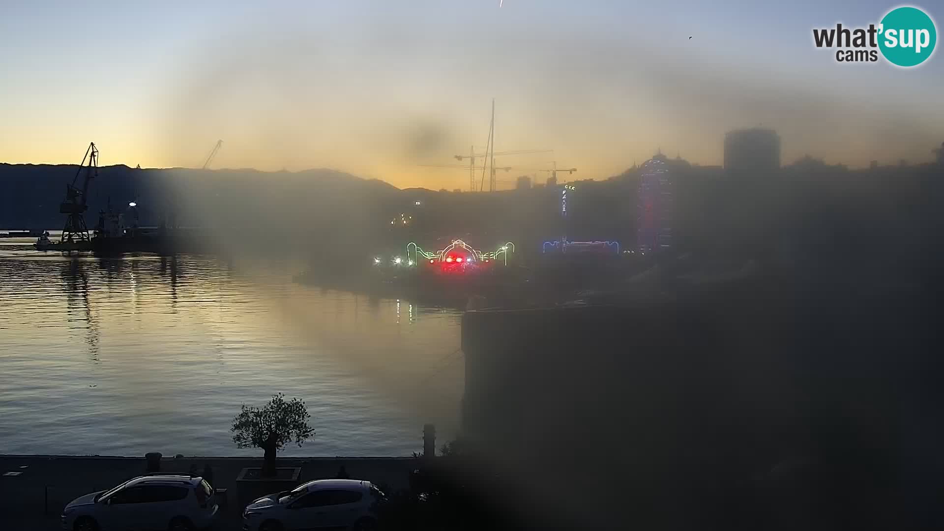 The Riva and Marina in Rijeka  – Live Webcam Croatia