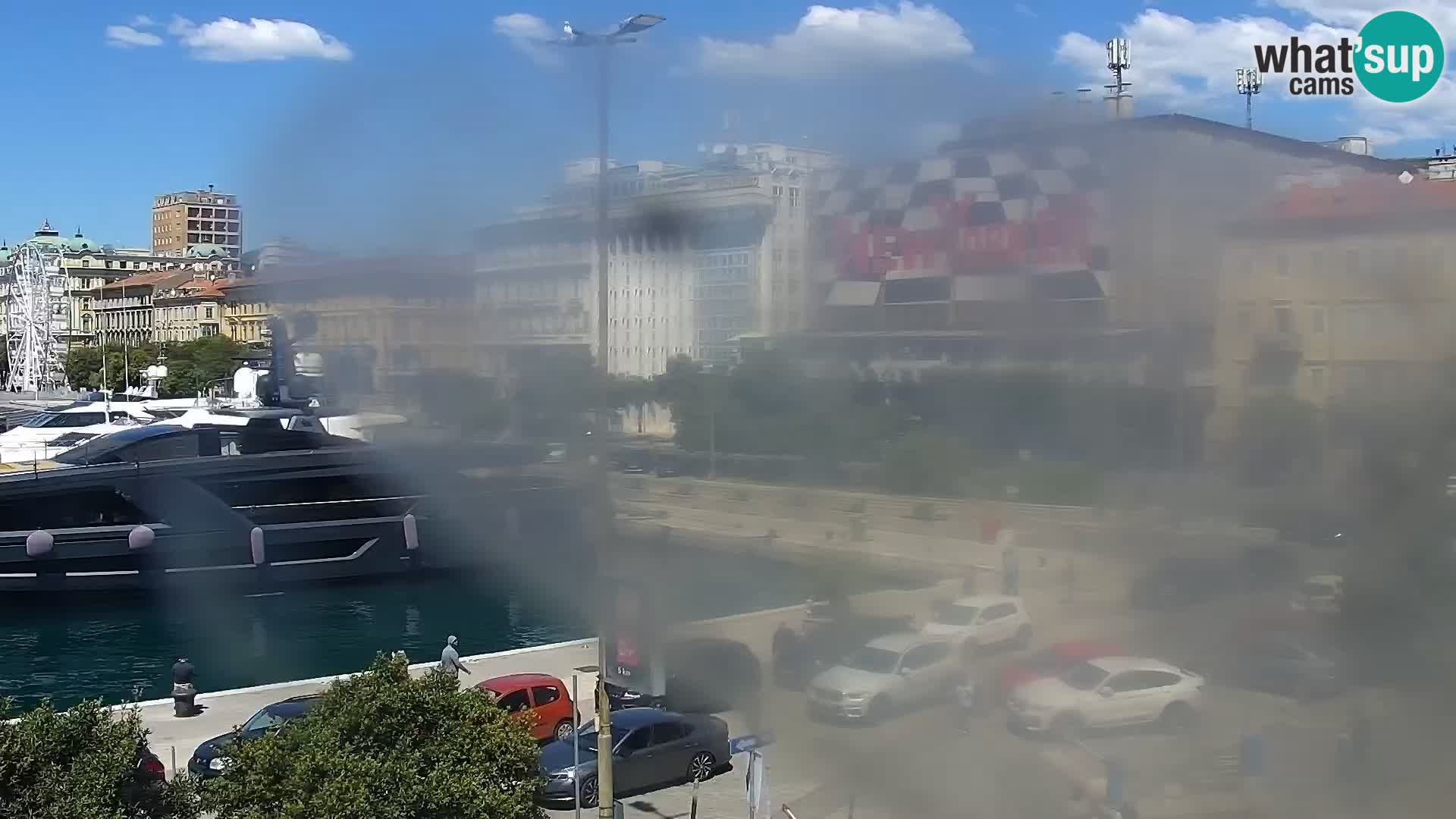La Riva e la Marina a Rijeka (Fiume) – Live Webcam Croazia