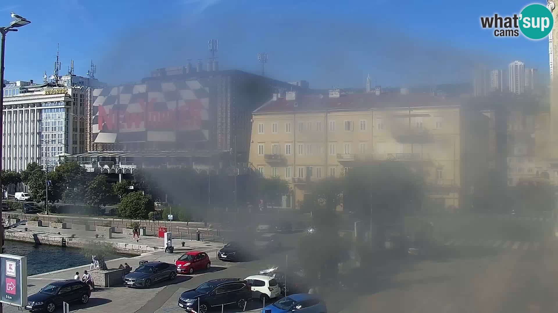 La Riva e la Marina a Rijeka (Fiume) – Live Webcam Croazia