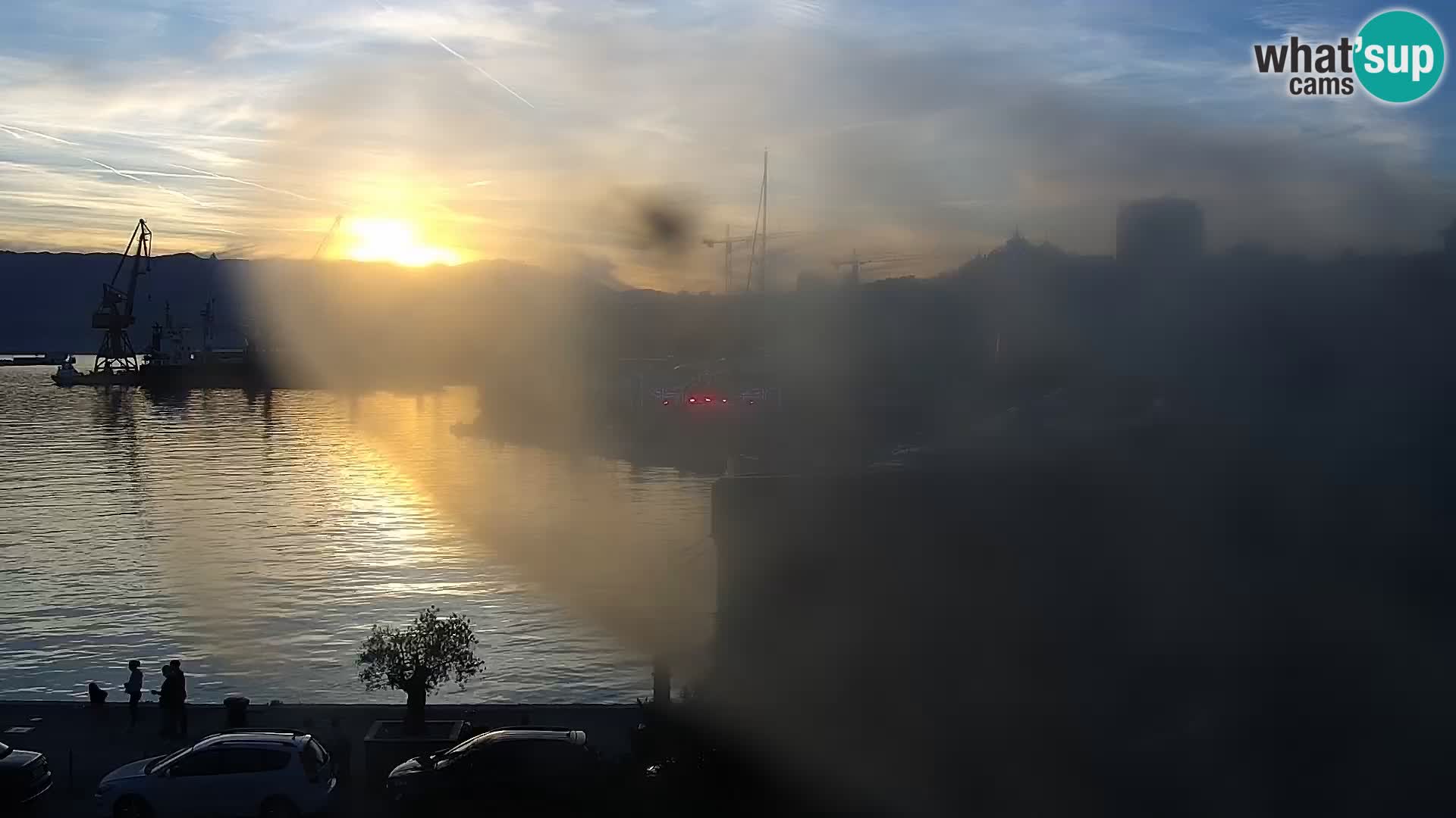 La Riva y Marina en Rijeka – Webcam en vivo Croacia