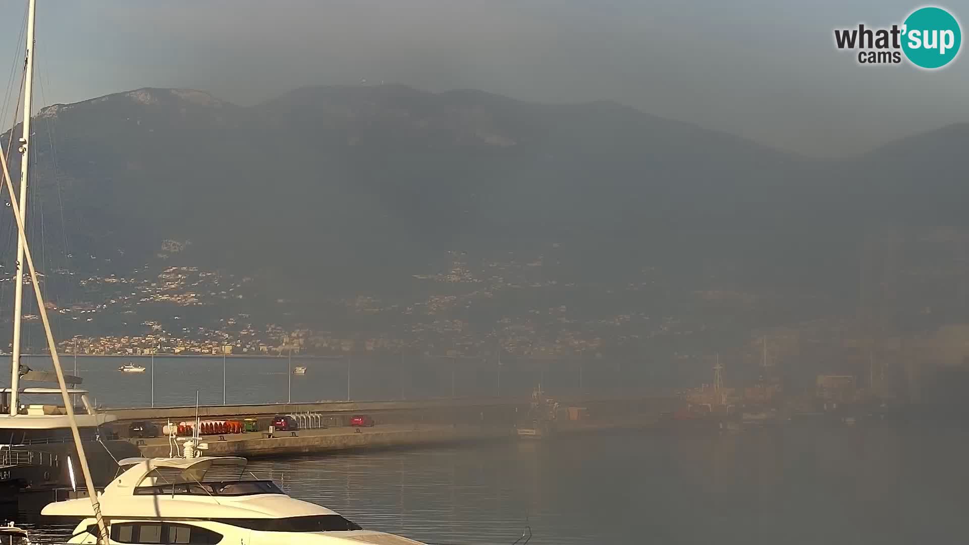 Die Riva und Marina in Rijeka – Live Webcam Kroatien