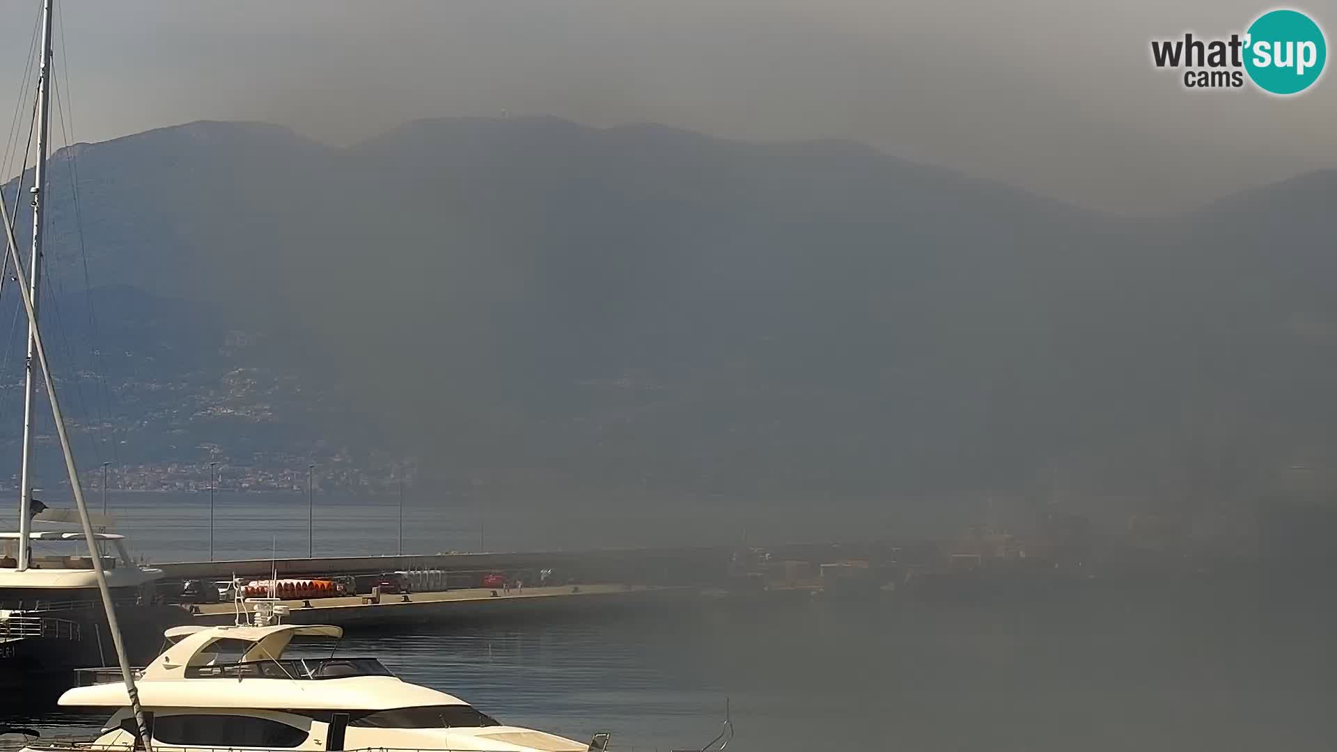 La Riva y Marina en Rijeka – Webcam en vivo Croacia