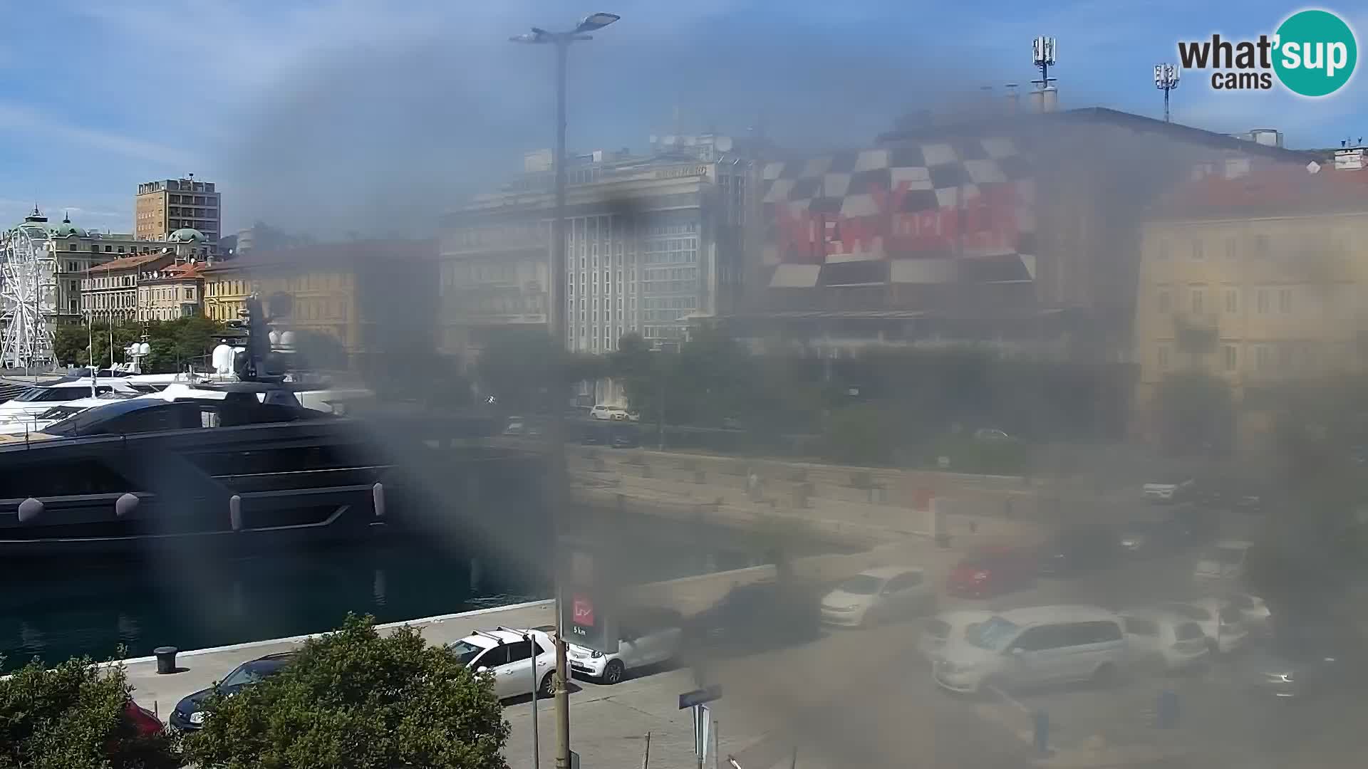 Die Riva und Marina in Rijeka – Live Webcam Kroatien