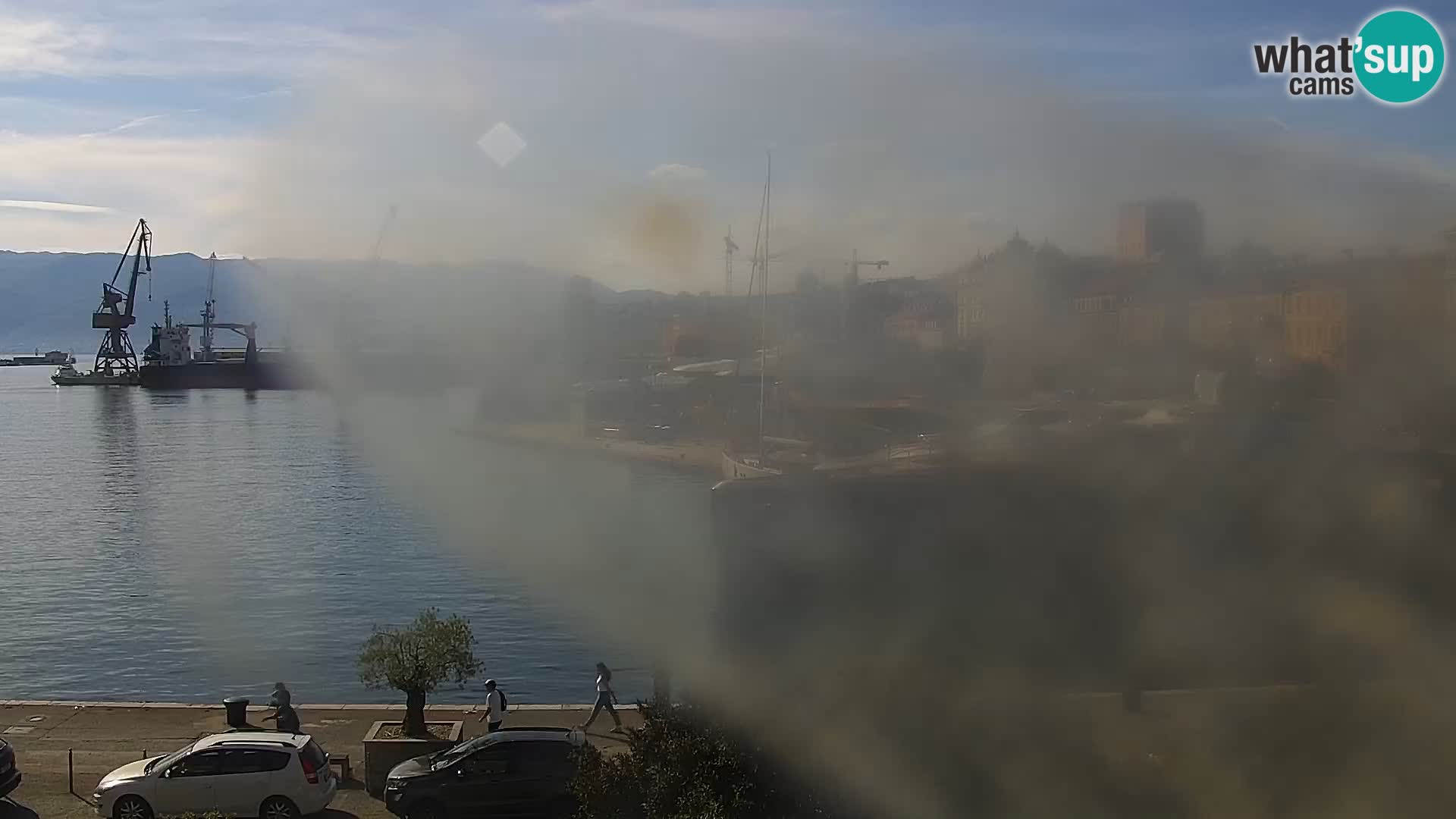 La Riva et Marina à Rijeka – Live Webcam Croatie