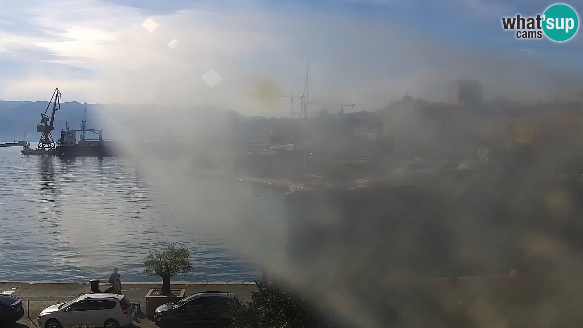 La Riva y Marina en Rijeka – Webcam en vivo Croacia