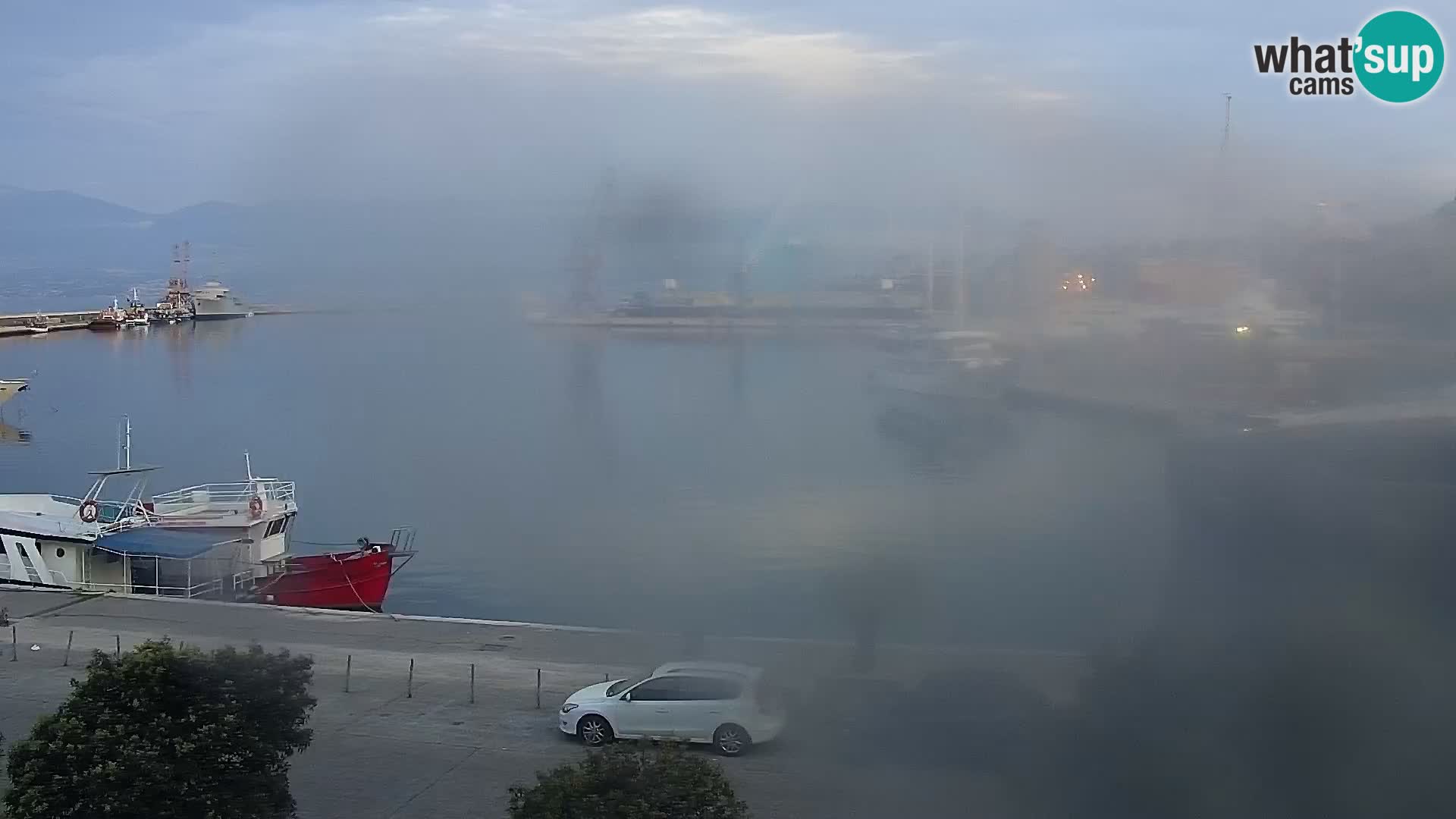 La Riva y Marina en Rijeka – Webcam en vivo Croacia