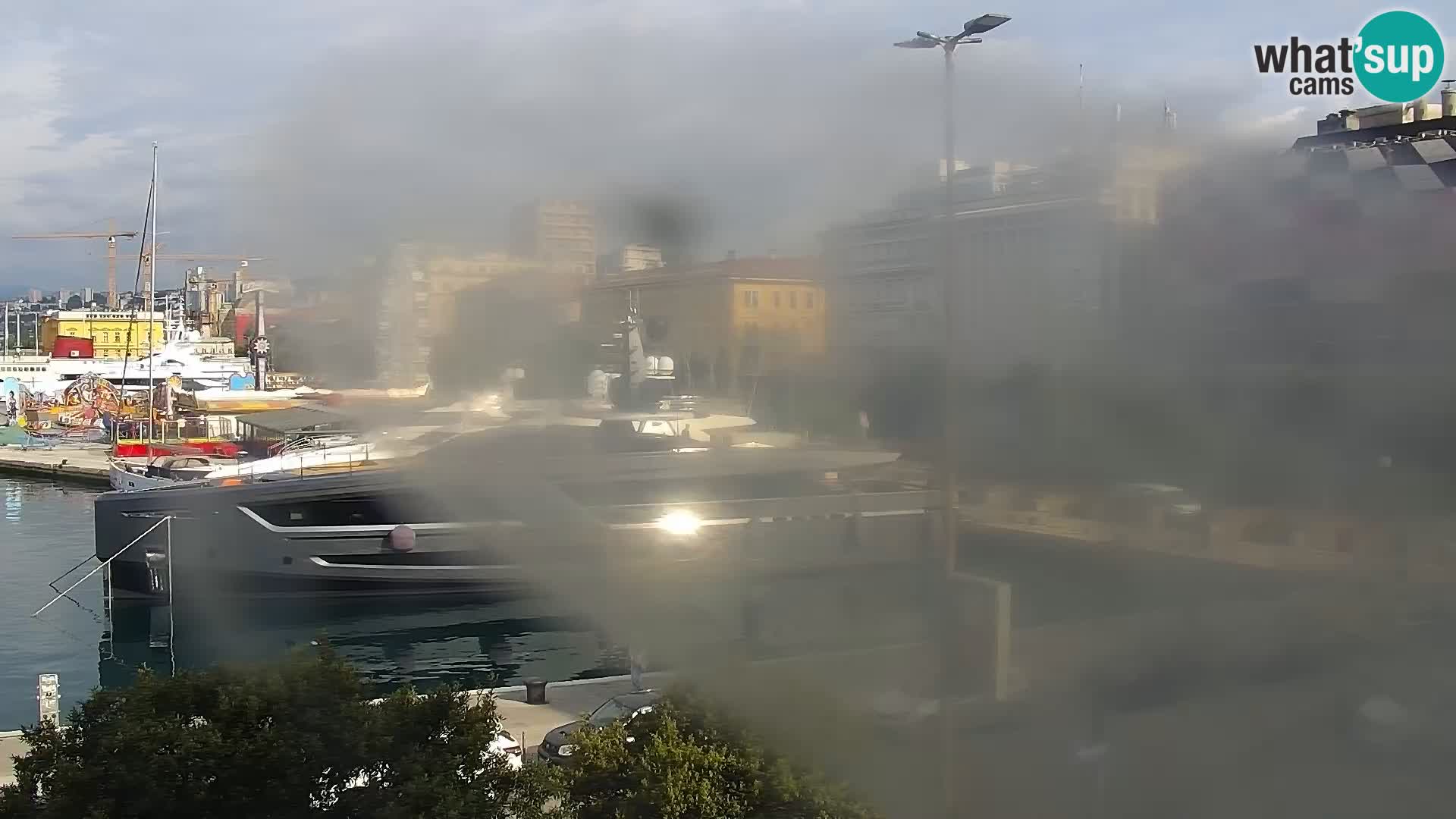 Die Riva und Marina in Rijeka – Live Webcam Kroatien