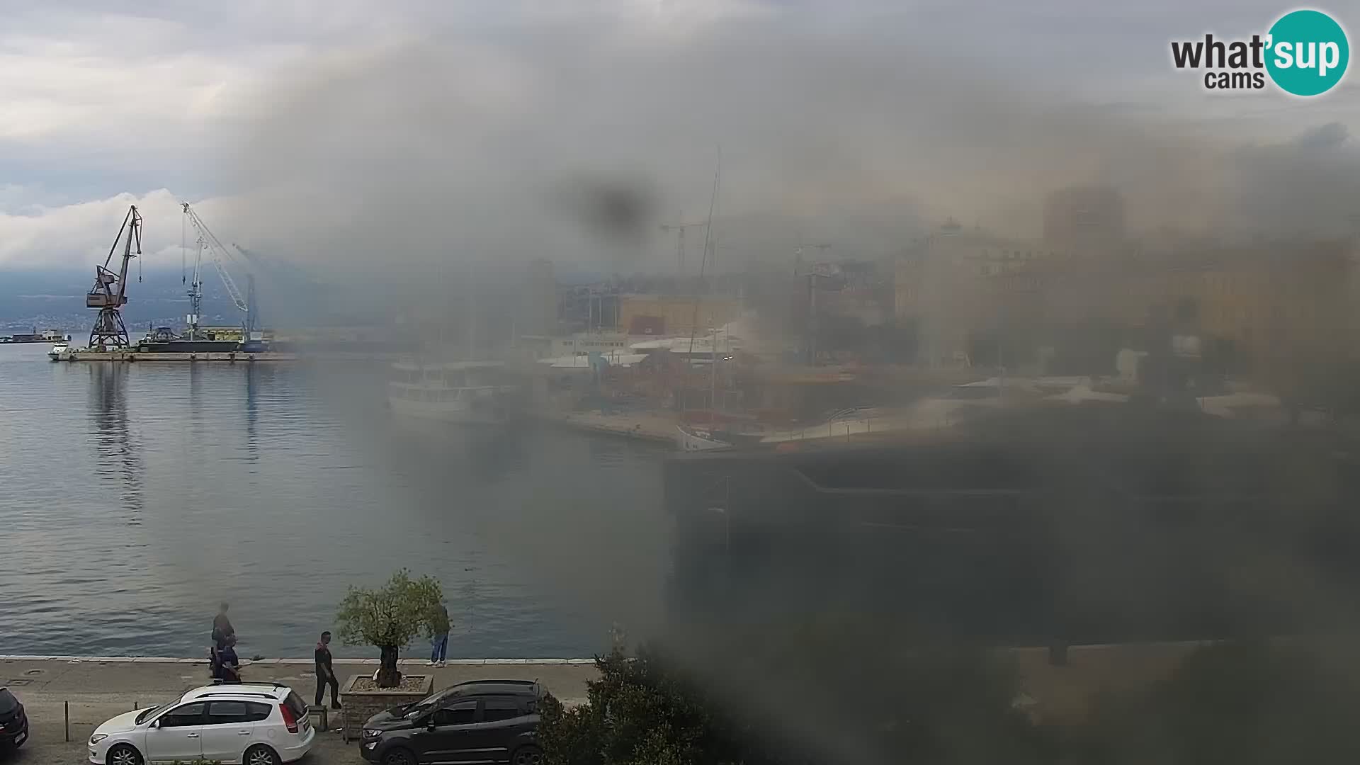 Die Riva und Marina in Rijeka – Live Webcam Kroatien