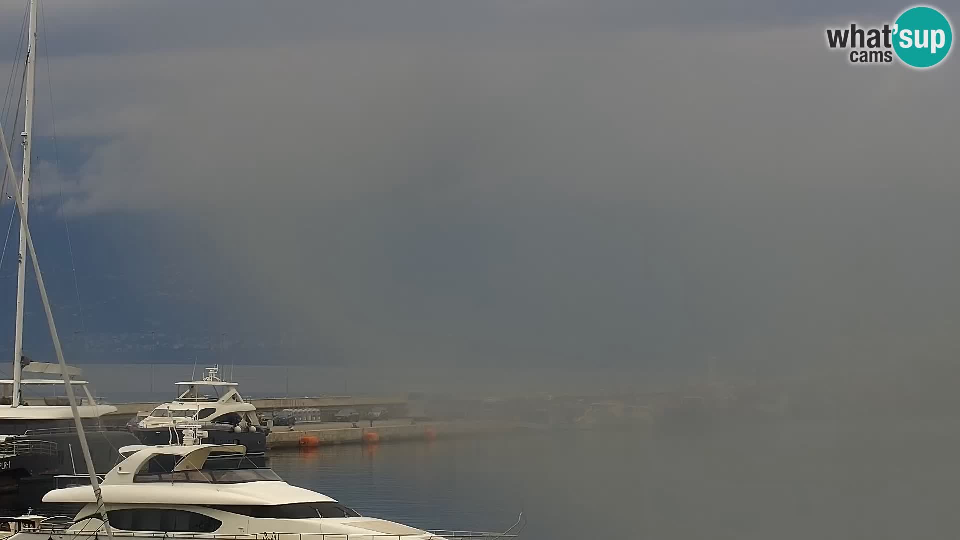 Riva in Marina v Reki – Spletna kamera v živo Hrvaška
