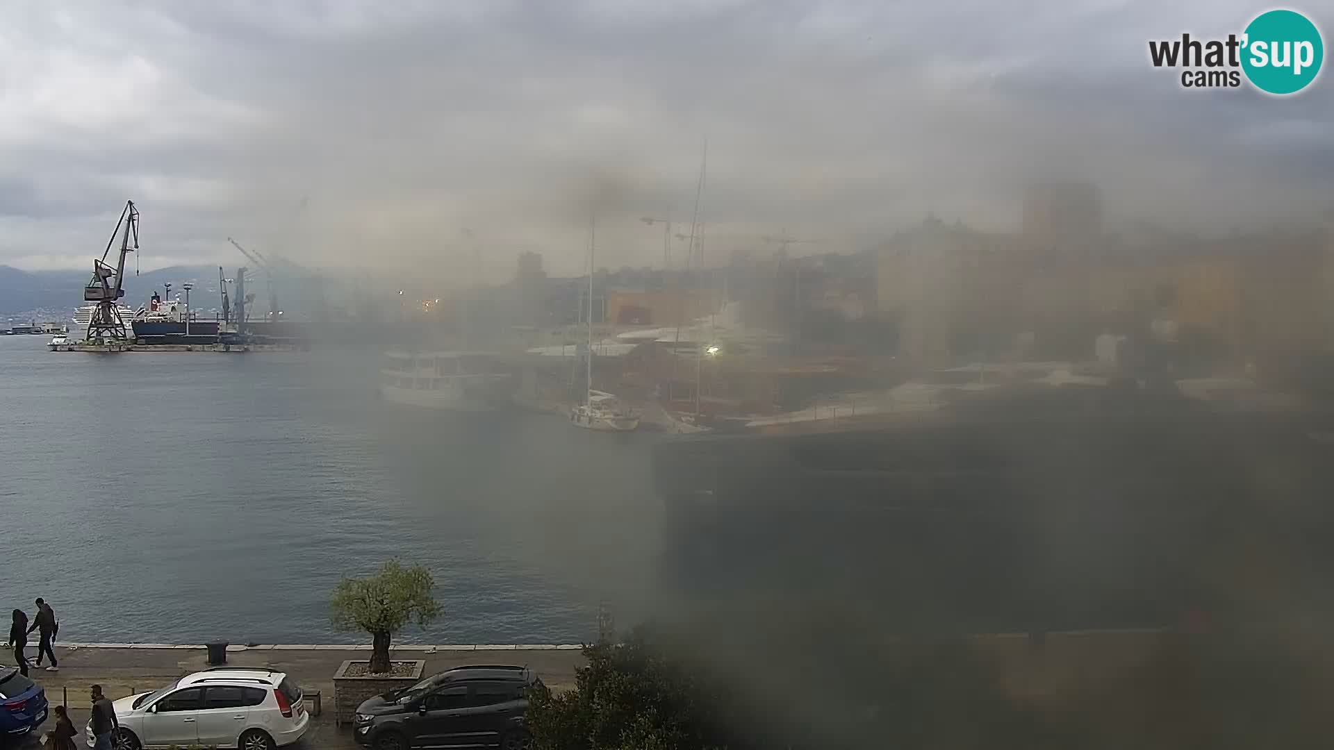 La Riva y Marina en Rijeka – Webcam en vivo Croacia