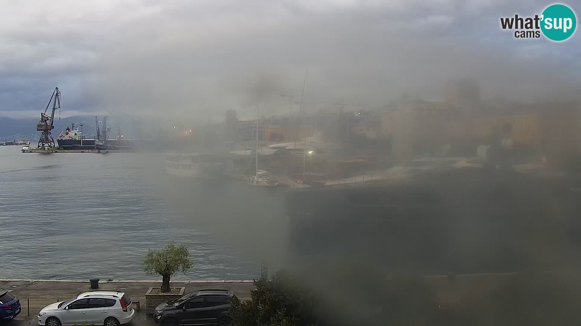La Riva y Marina en Rijeka – Webcam en vivo Croacia