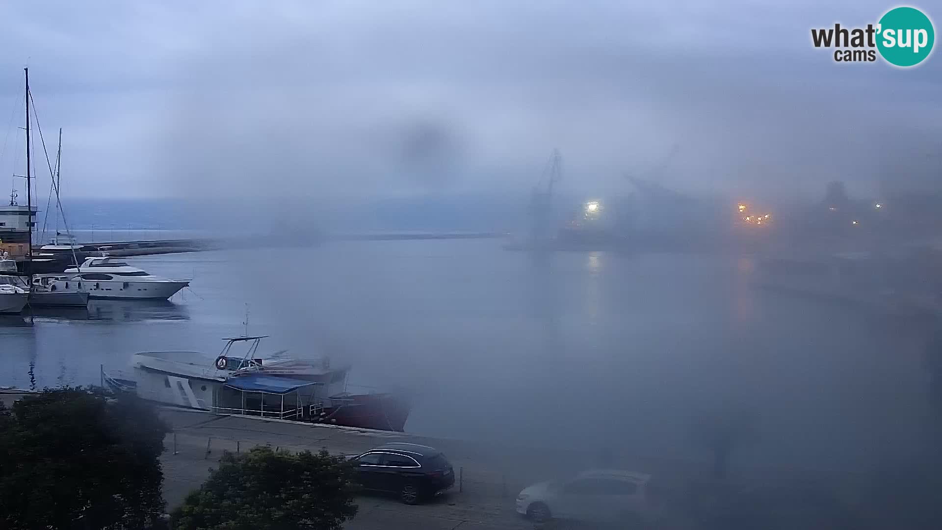 La Riva e la Marina a Rijeka (Fiume) – Live Webcam Croazia
