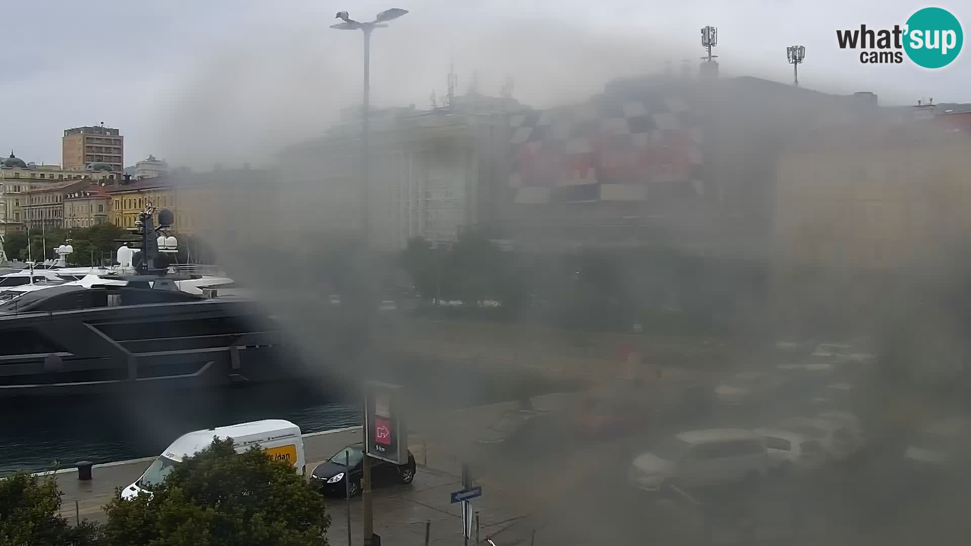 Die Riva und Marina in Rijeka – Live Webcam Kroatien