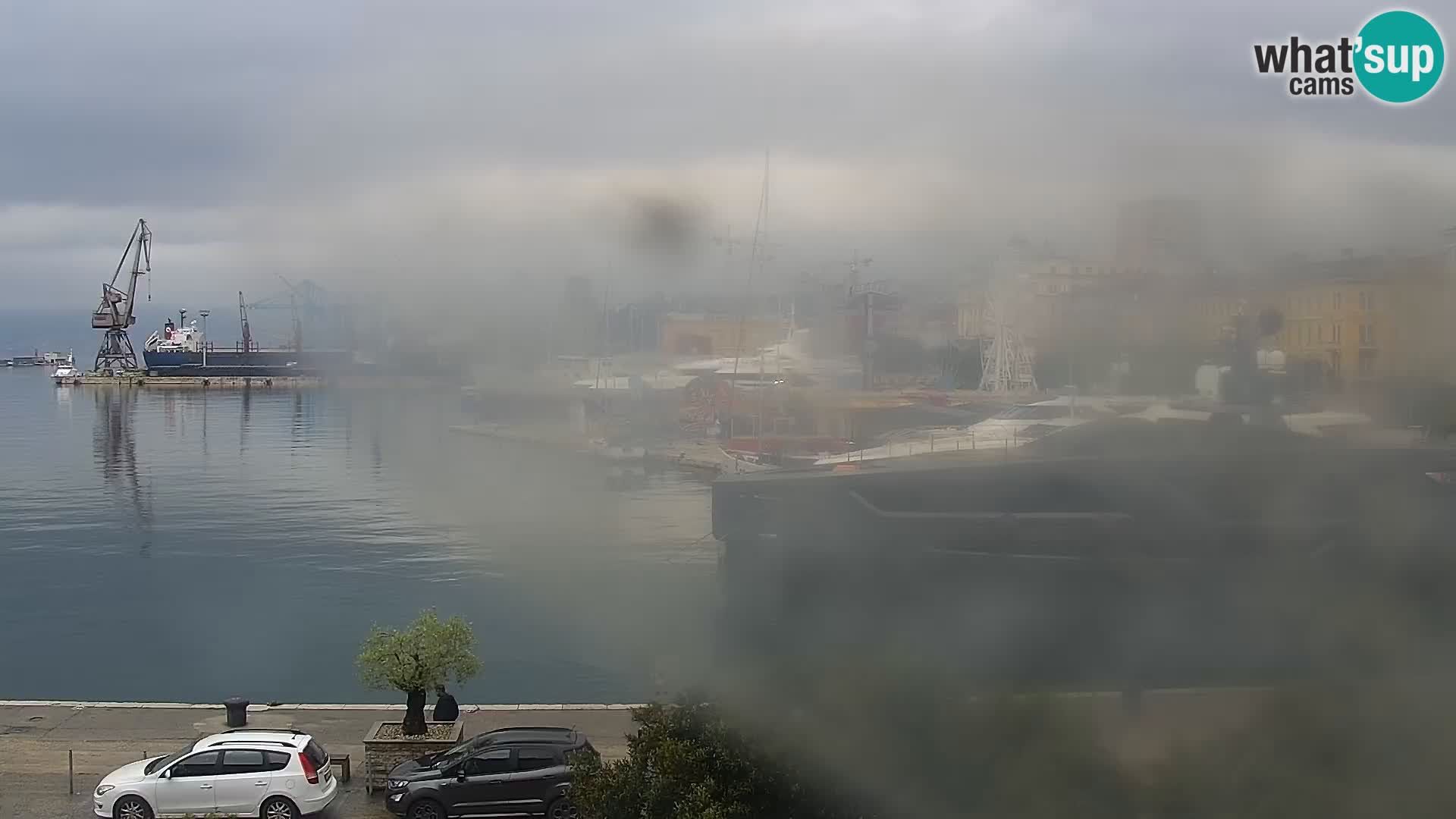 Riva in Marina v Reki – Spletna kamera v živo Hrvaška