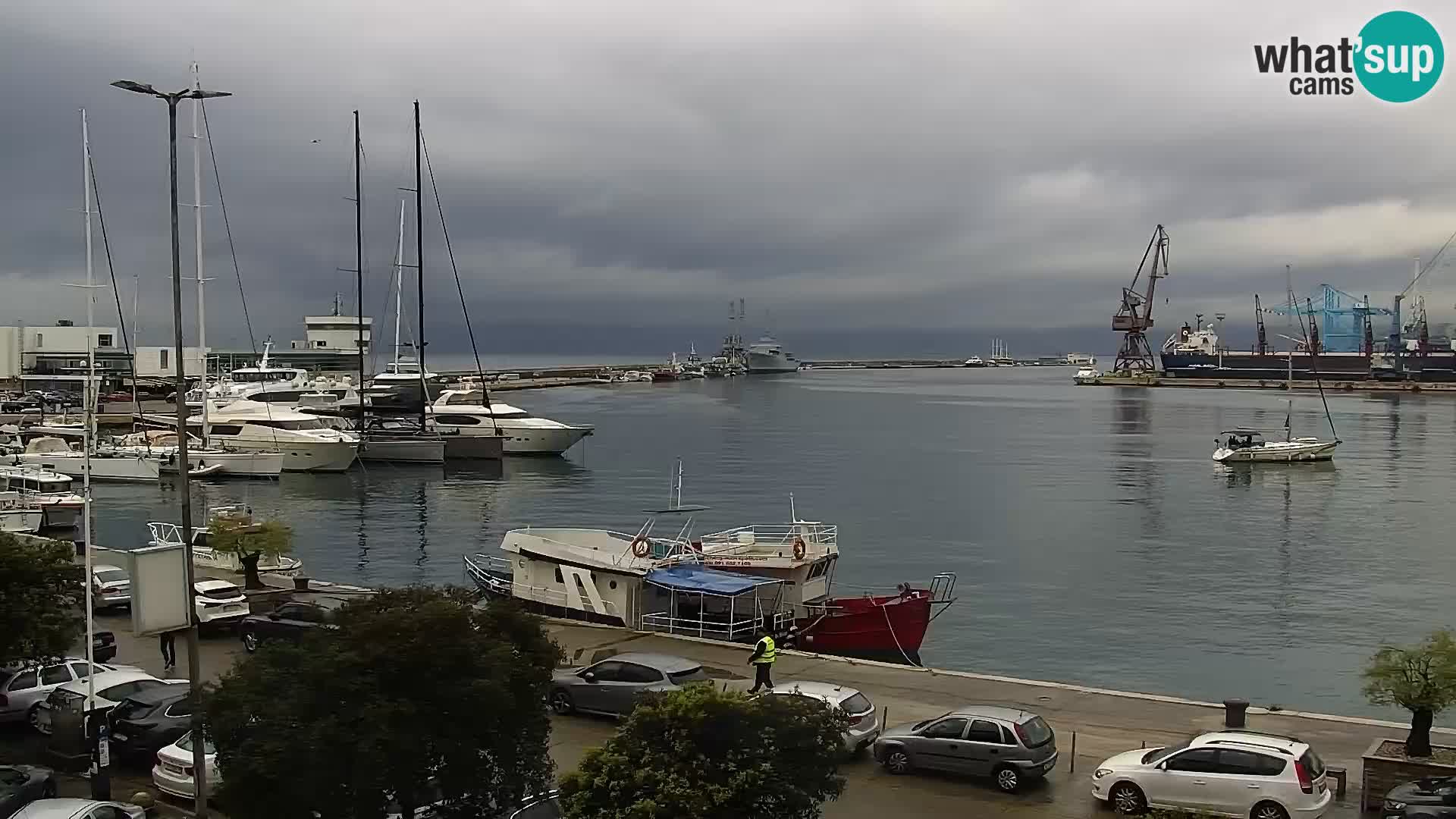 La Riva e la Marina a Rijeka (Fiume) – Live Webcam Croazia