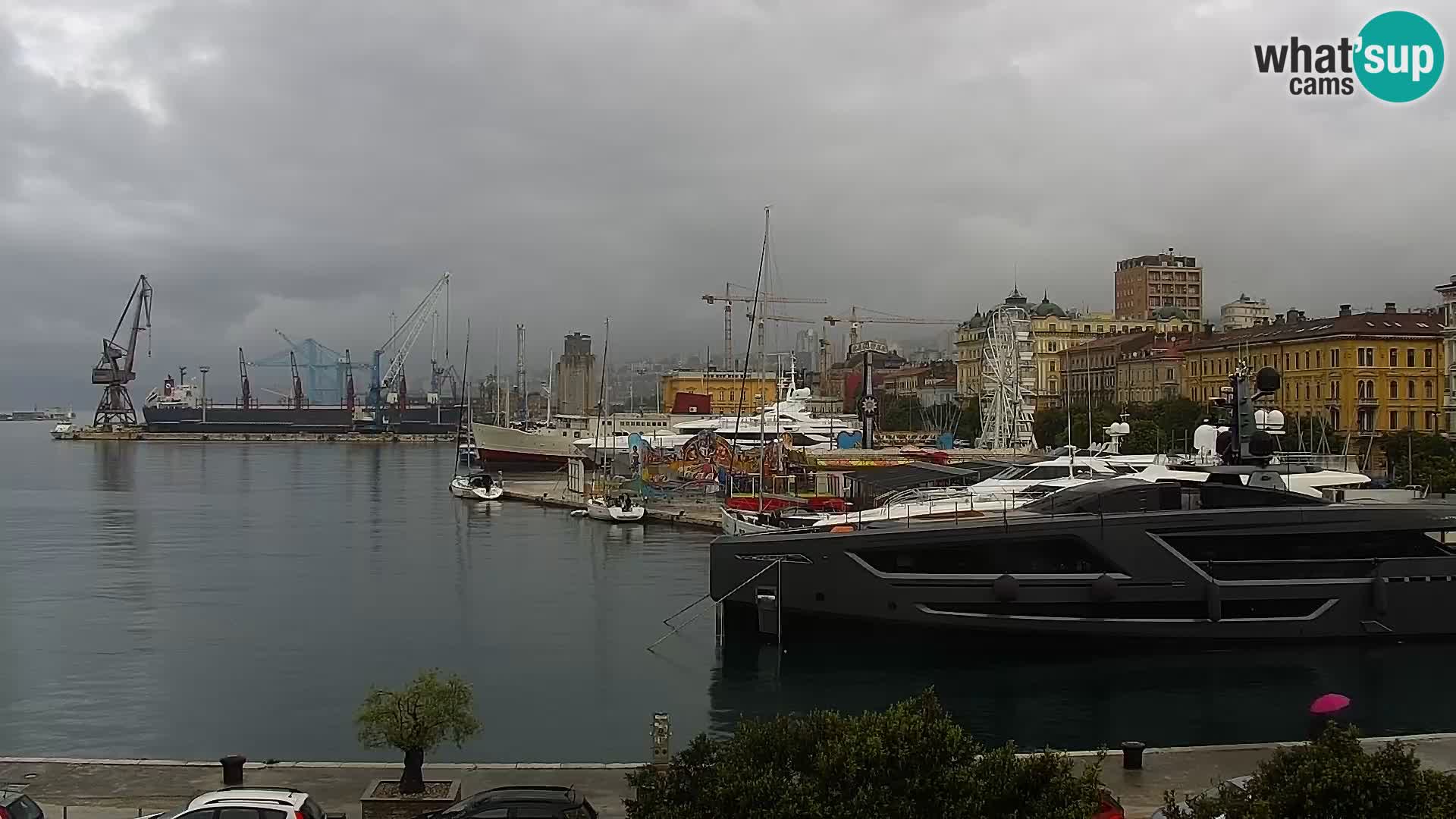 La Riva e la Marina a Rijeka (Fiume) – Live Webcam Croazia
