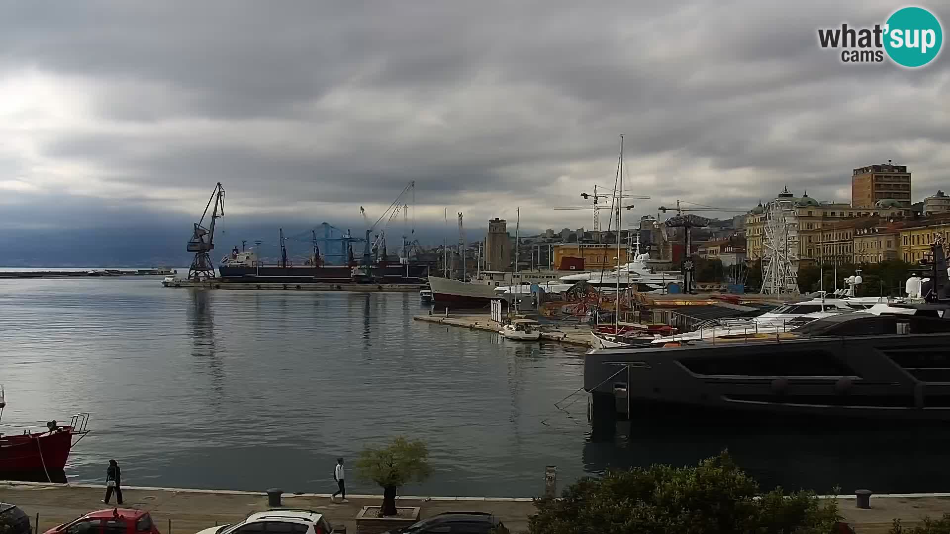La Riva e la Marina a Rijeka (Fiume) – Live Webcam Croazia