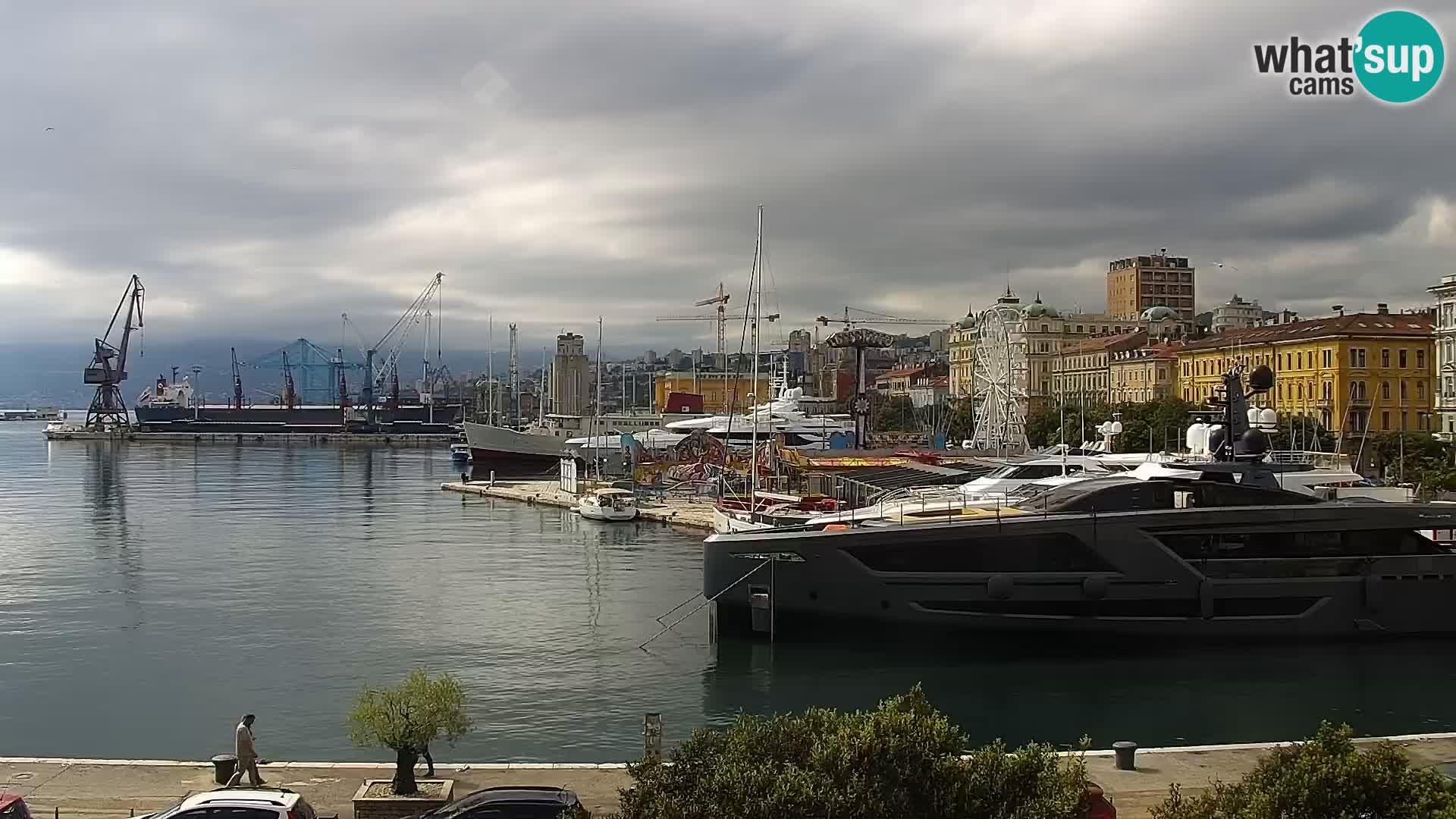 La Riva et Marina à Rijeka – Live Webcam Croatie
