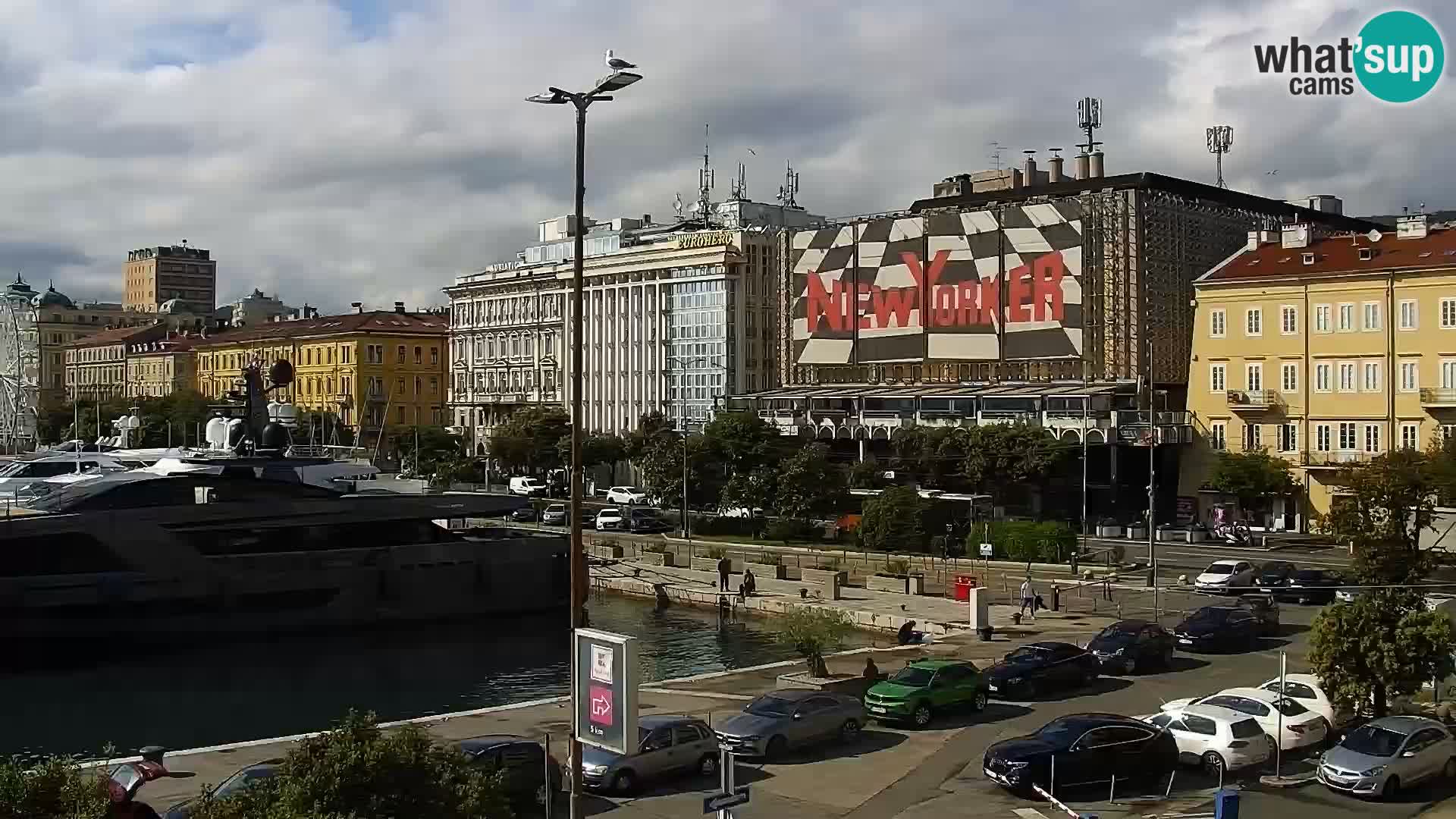 The Riva and Marina in Rijeka  – Live Webcam Croatia