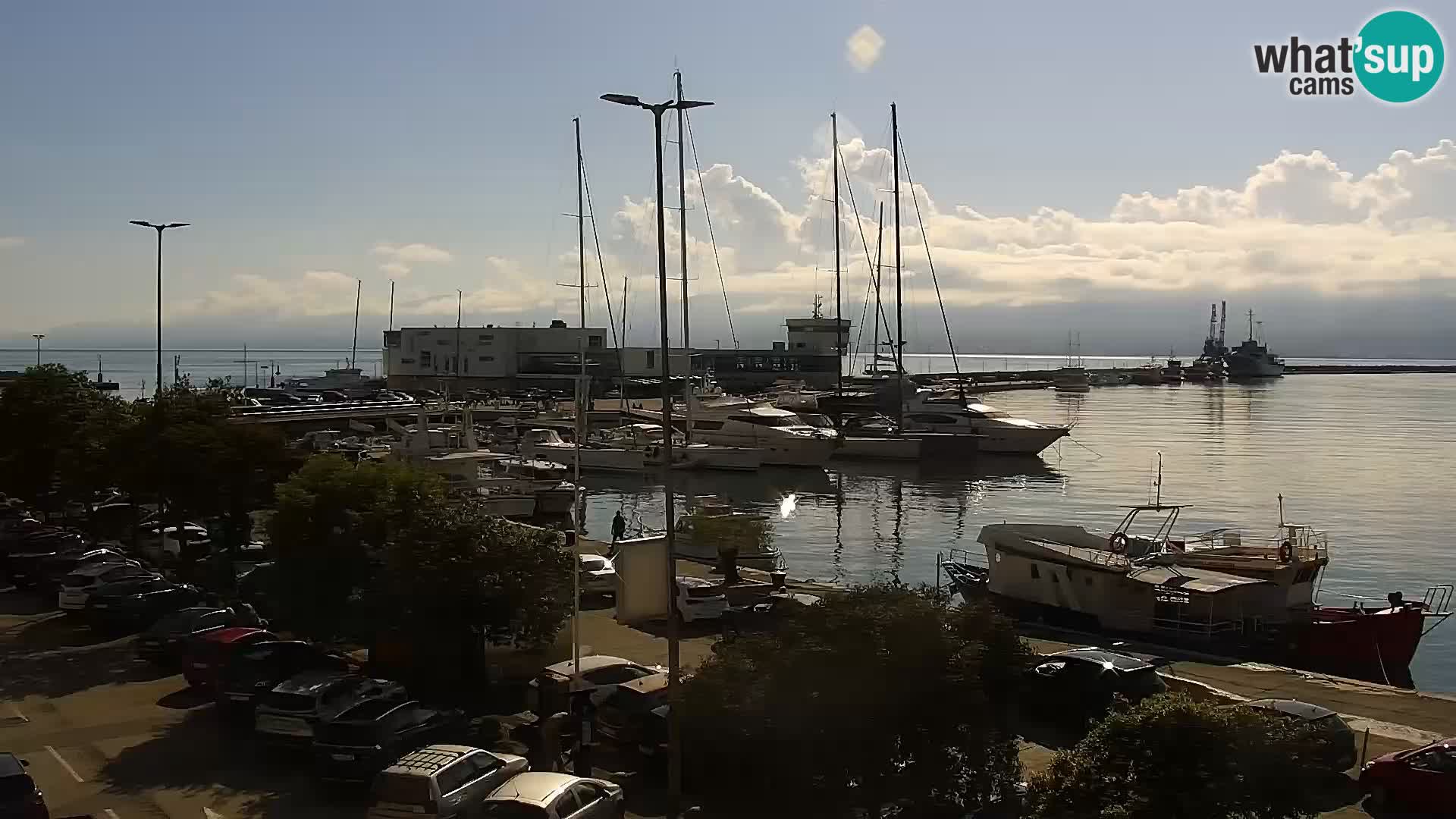 La Riva e la Marina a Rijeka (Fiume) – Live Webcam Croazia