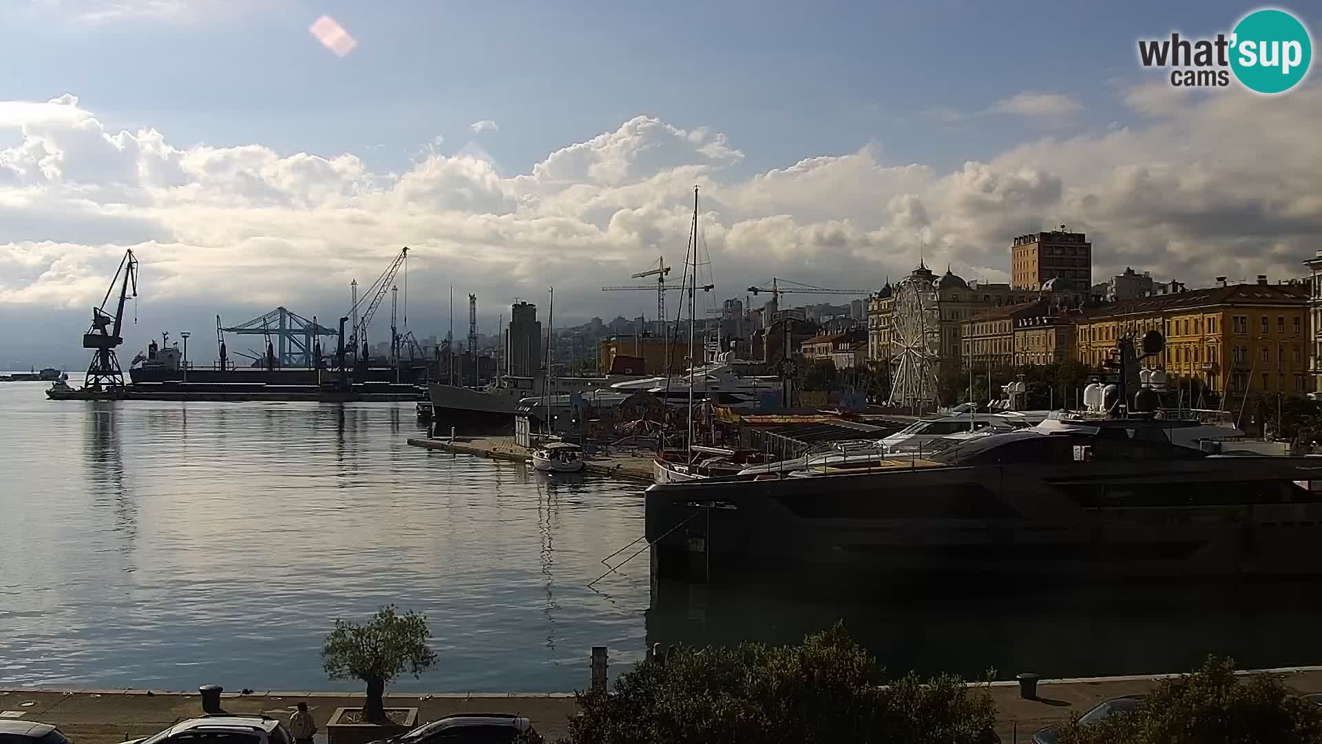 La Riva e la Marina a Rijeka (Fiume) – Live Webcam Croazia