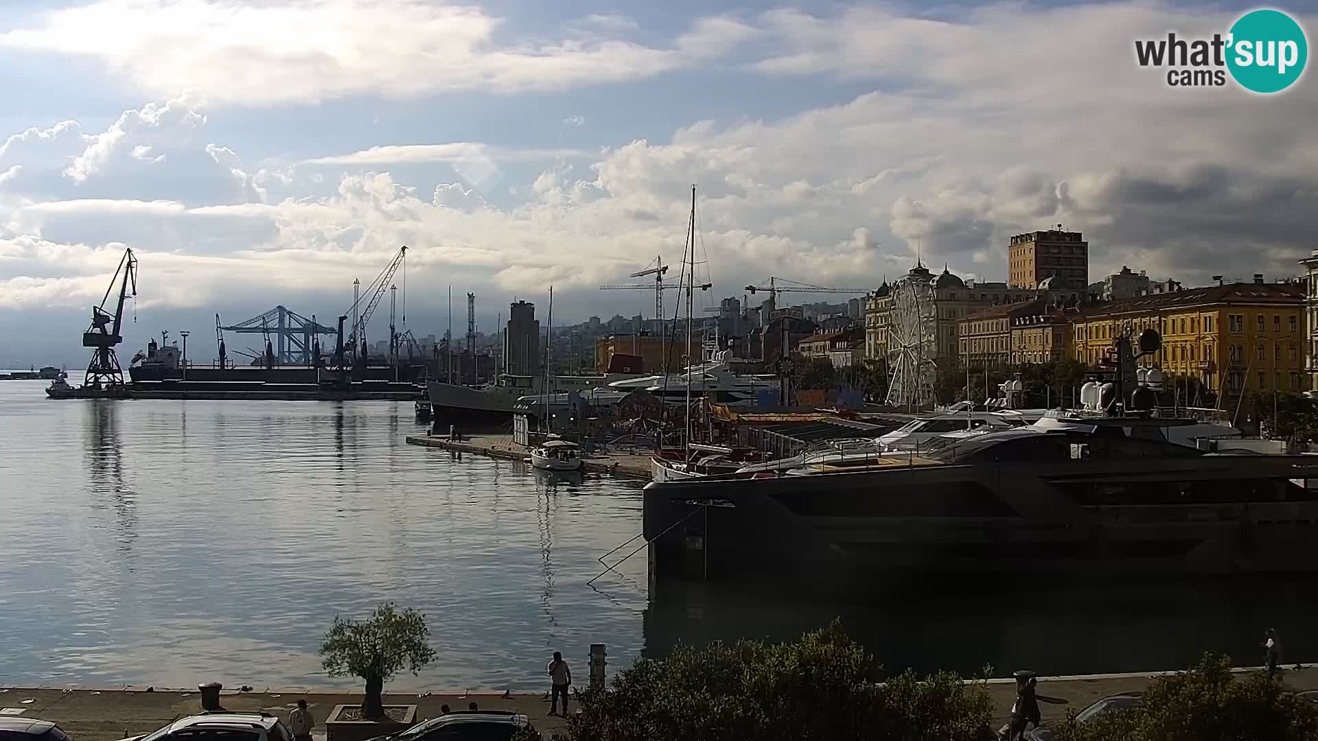 La Riva e la Marina a Rijeka (Fiume) – Live Webcam Croazia